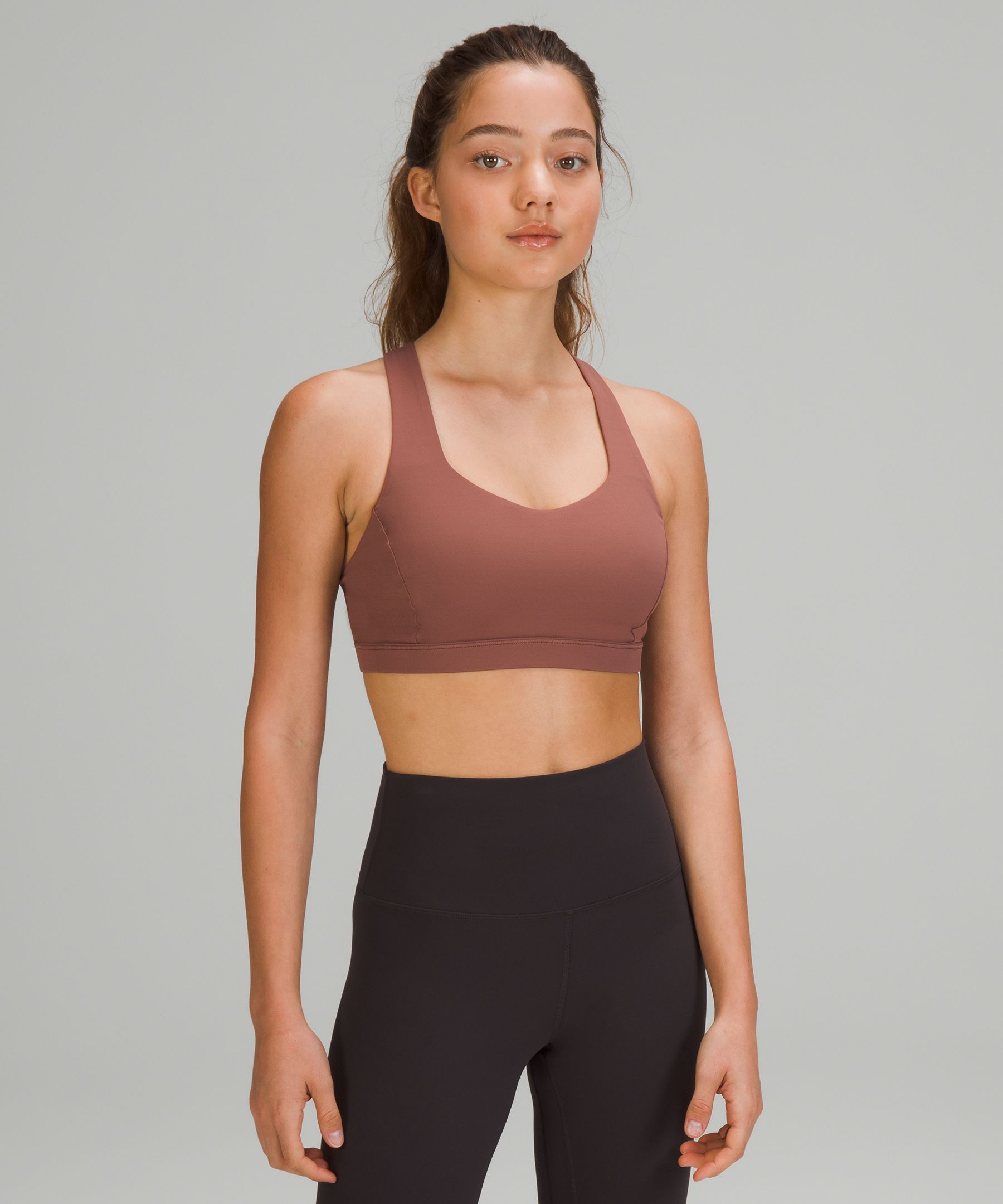 Lululemon Free To Be Serene Bra Light Support, C/d Cup In Smoky Topaz