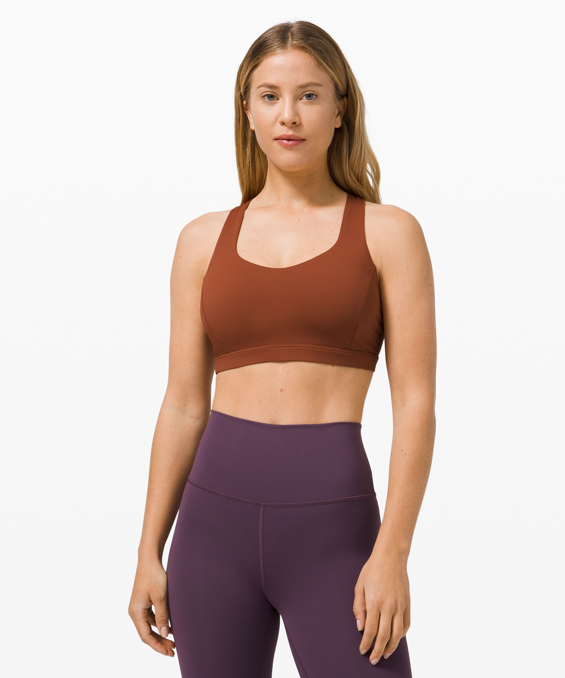 Lululemon Free To Be Serene Bra *light Support, C/d Cup In Brown