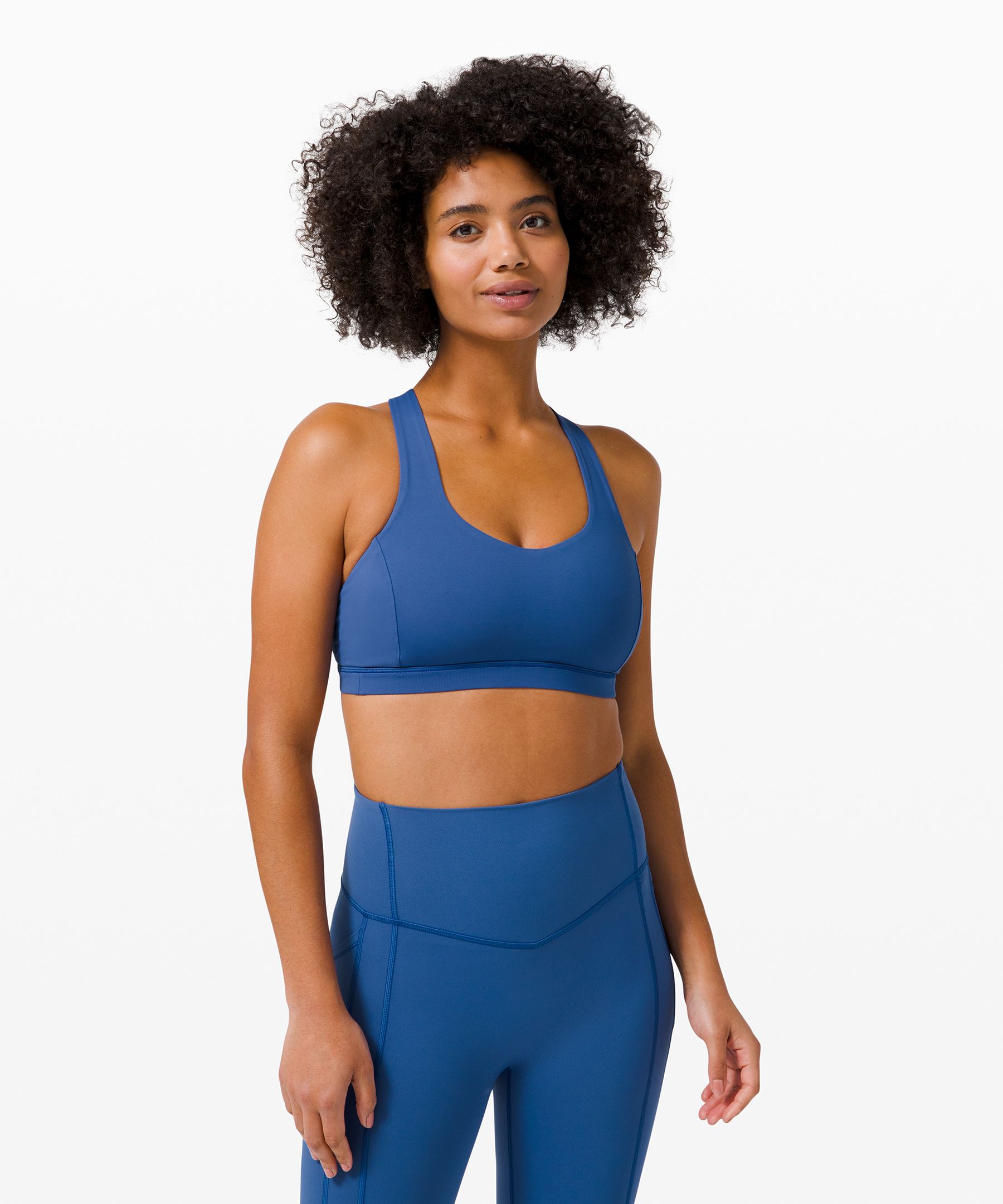 Lululemon Free To Be Serene Bra*light Support, C/d Cup In Blue
