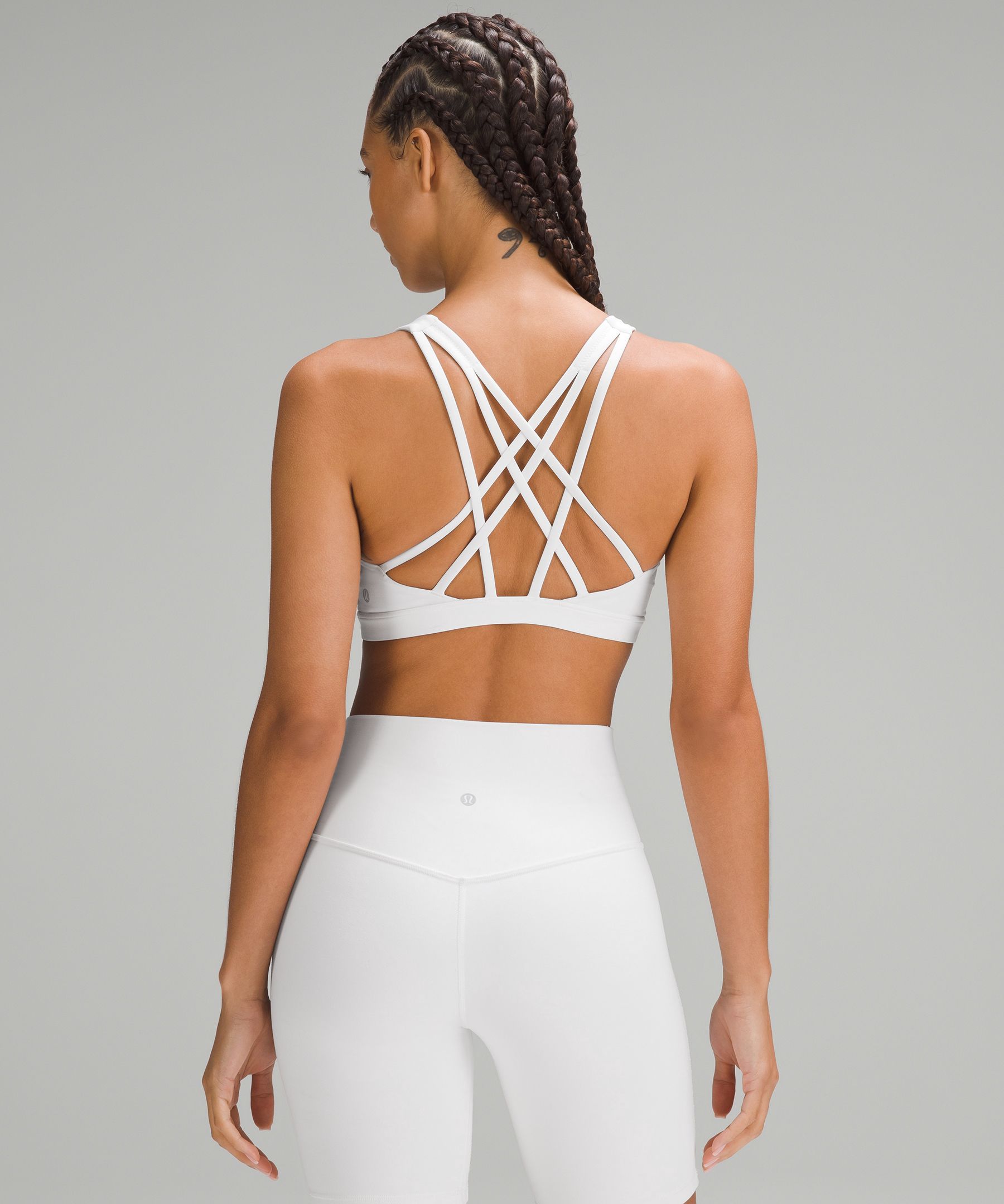 Lululemon Free To Be Serene Bra Longline Online Only *light Support, C/d  Cup - Printed