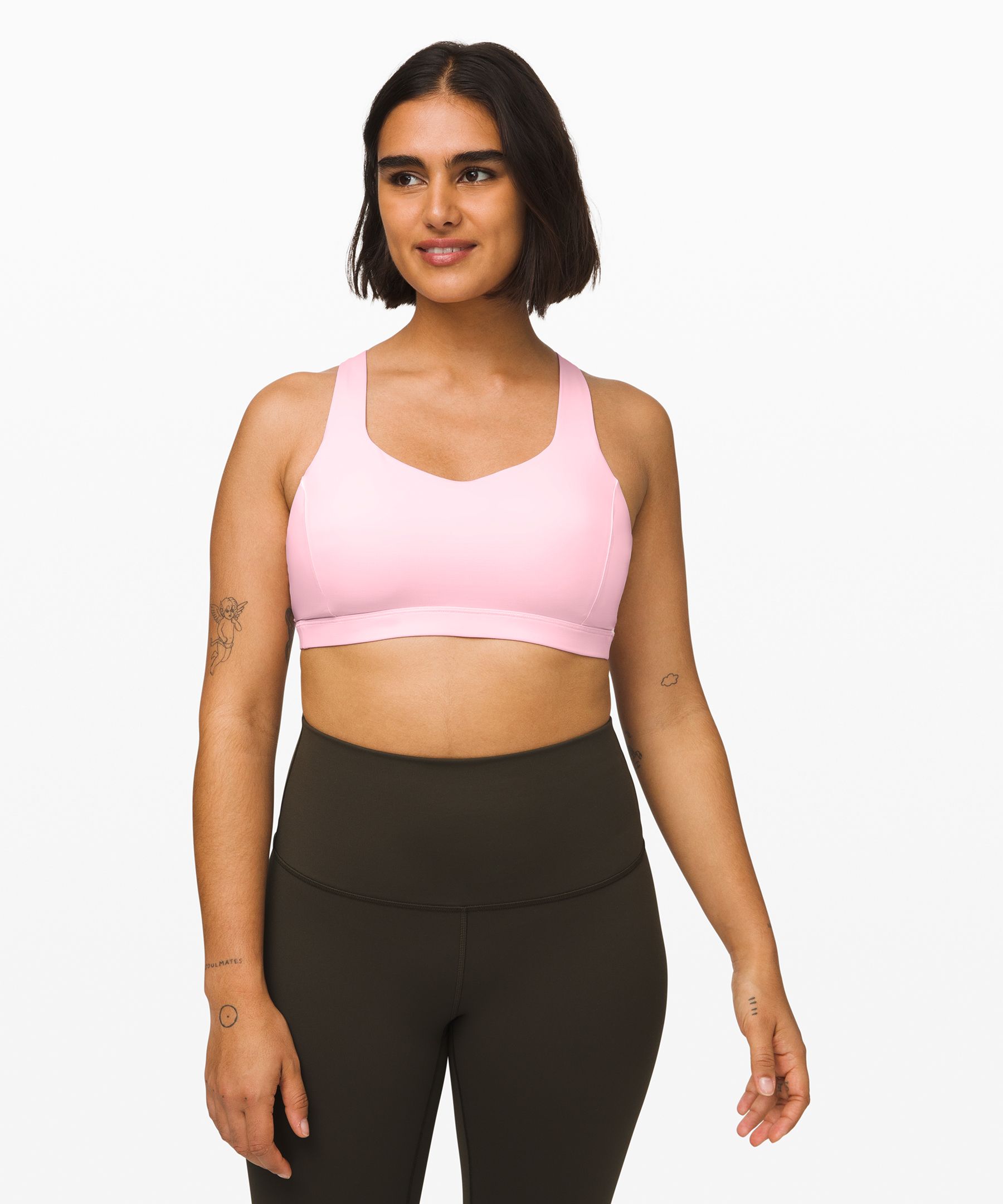 Lululemon Free To Be Serene Bra *light Support, C/d Cup In Pink