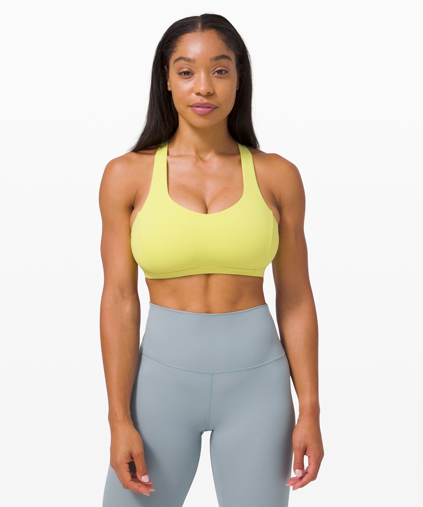 Lululemon Free To Be Serene Bra *light Support, C/d Cup In Yellow