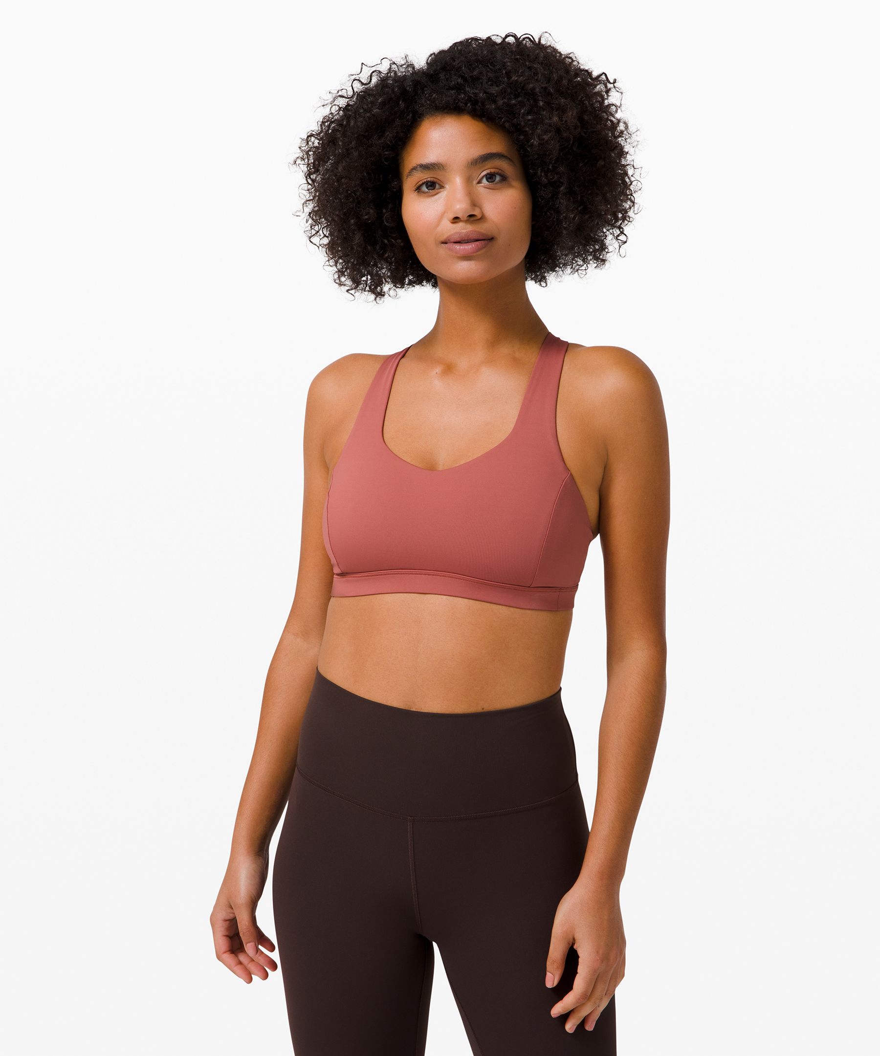 Lululemon Free To Be Serene Bra*light Support, C/d Cup In Red