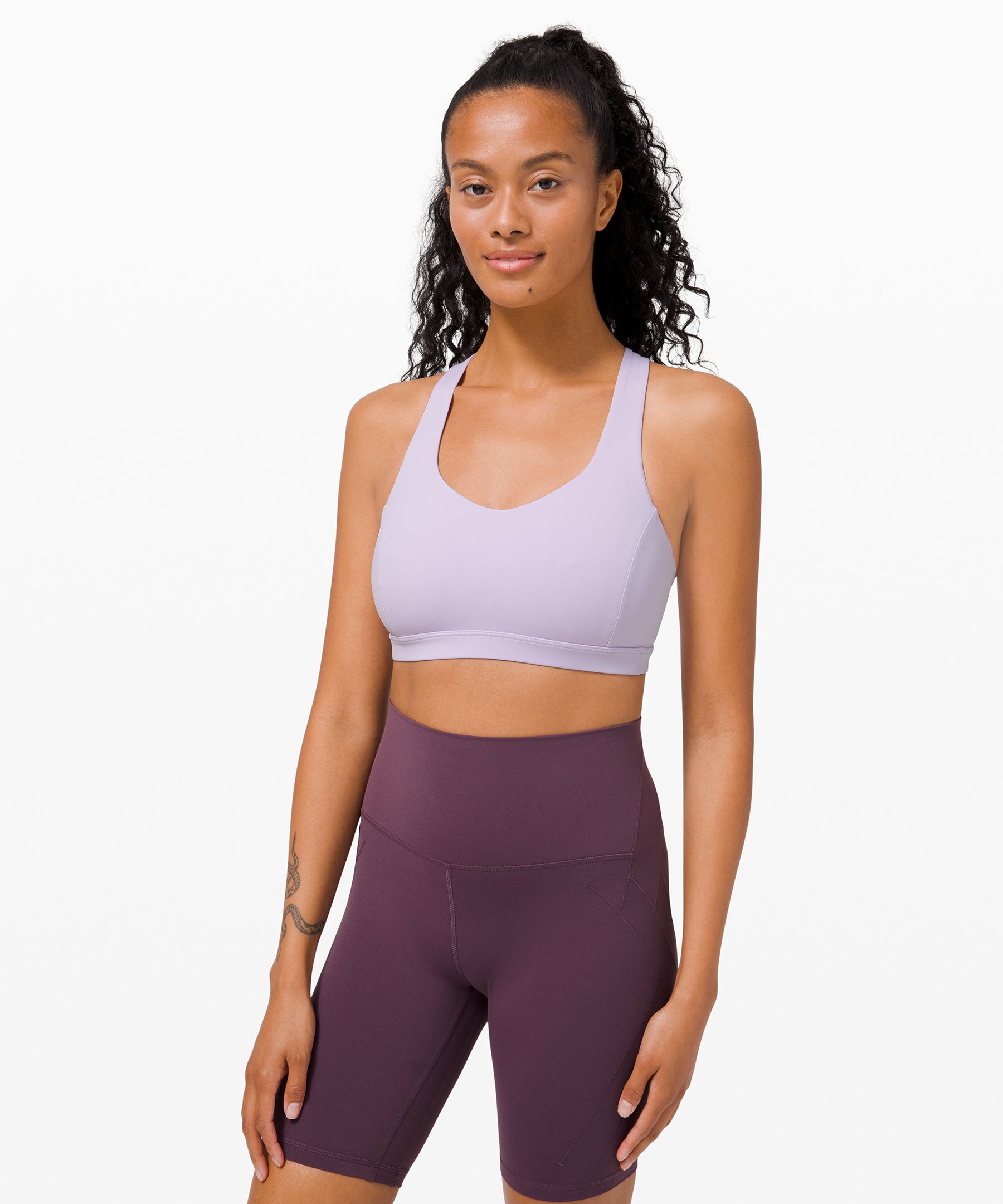 Lululemon Free To Be Serene Bra Light Support, C/d Cup In Lavender Dew