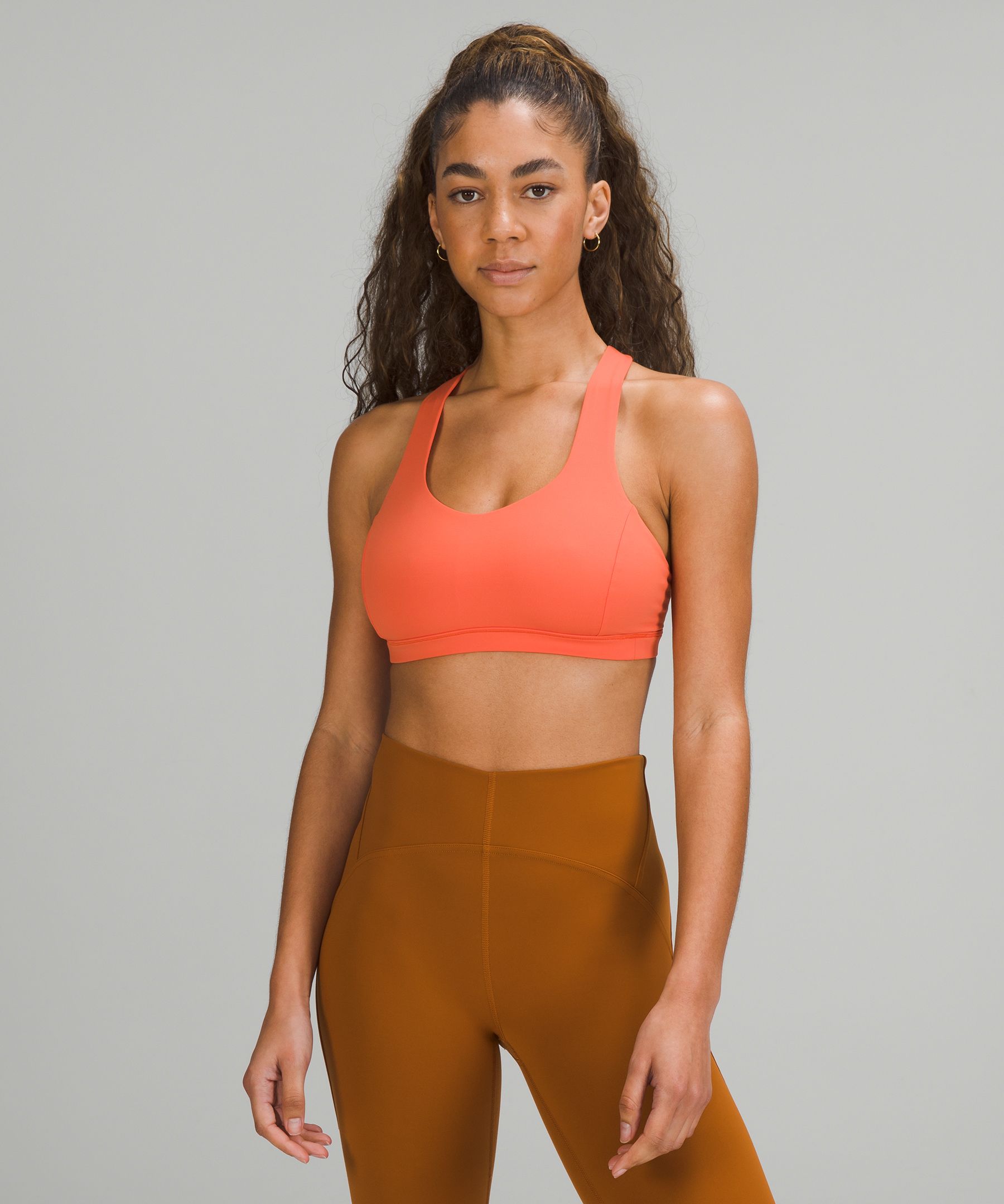 Lululemon Free To Be Serene Bra Light Support, C/d Cup In Orange