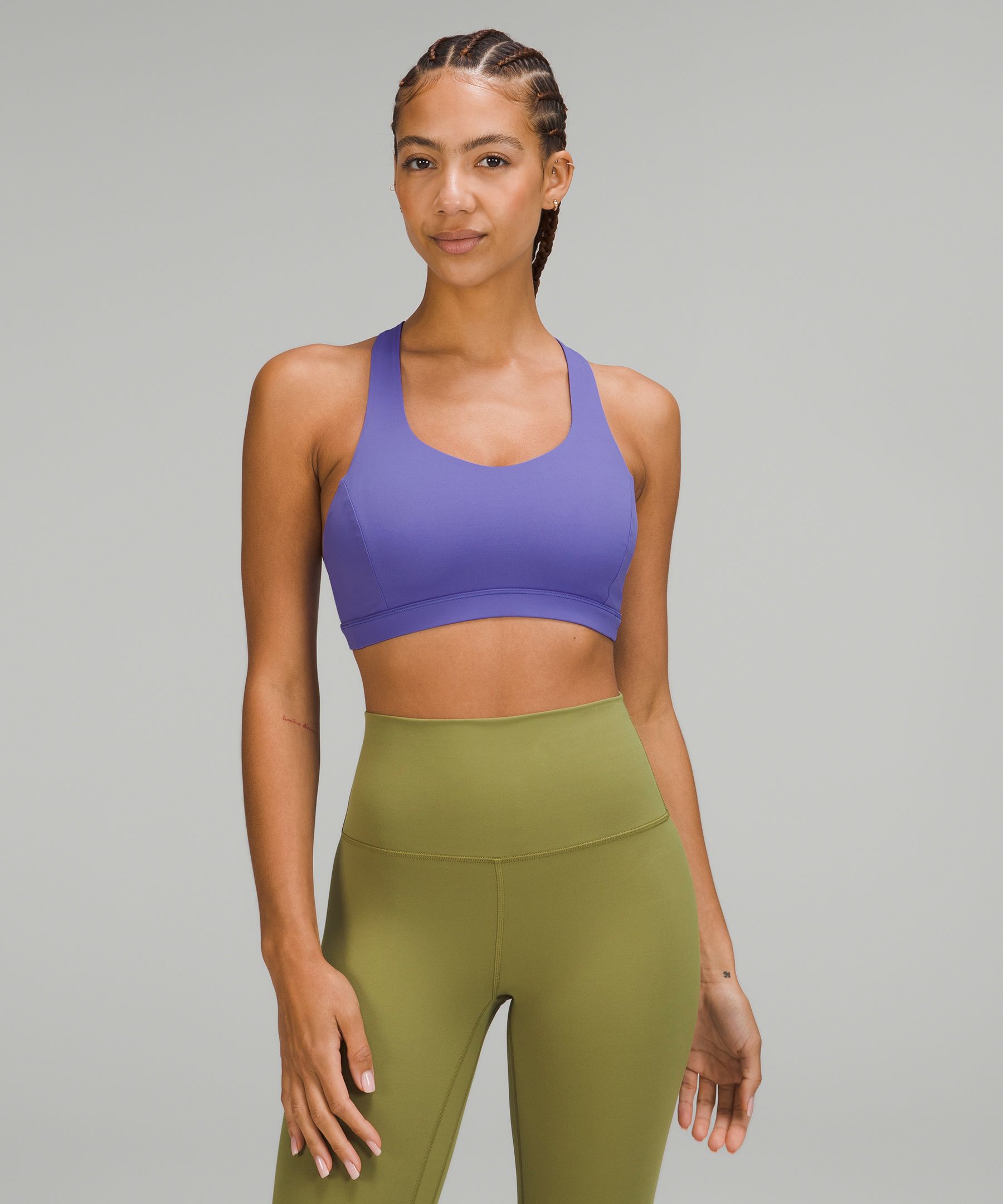 Lululemon Free To Be Serene Bra Light Support, C/d Cup In Charged Indigo