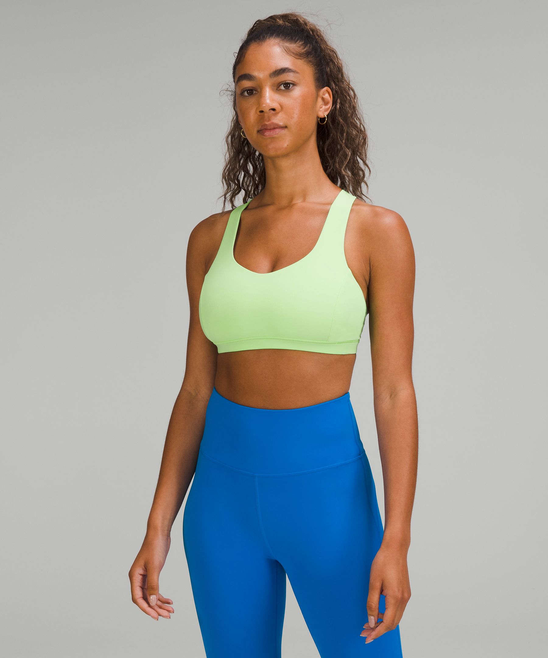 Lululemon Free To Be Serene Bra Light Support, C/d Cup In Scream Green Light