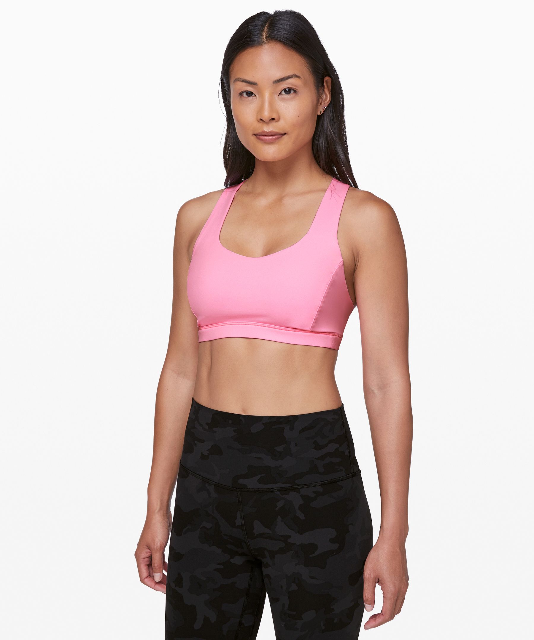 NEW Lululemon Free to Be Serene Bra Light Support C/D Cup Pink