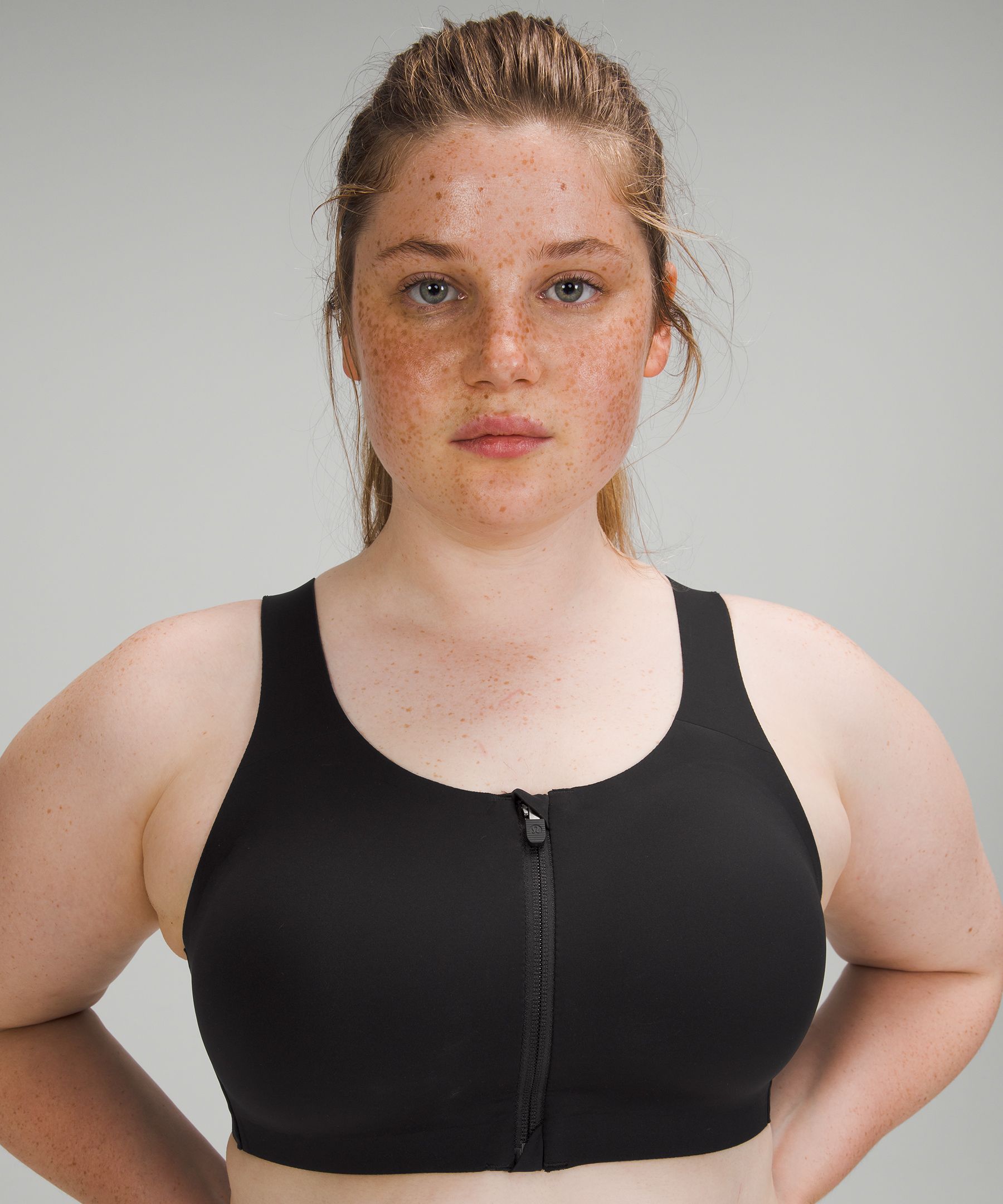 Fabluk Front Zip Sports Bra - Comfortable, Supportive, Easy to Wear