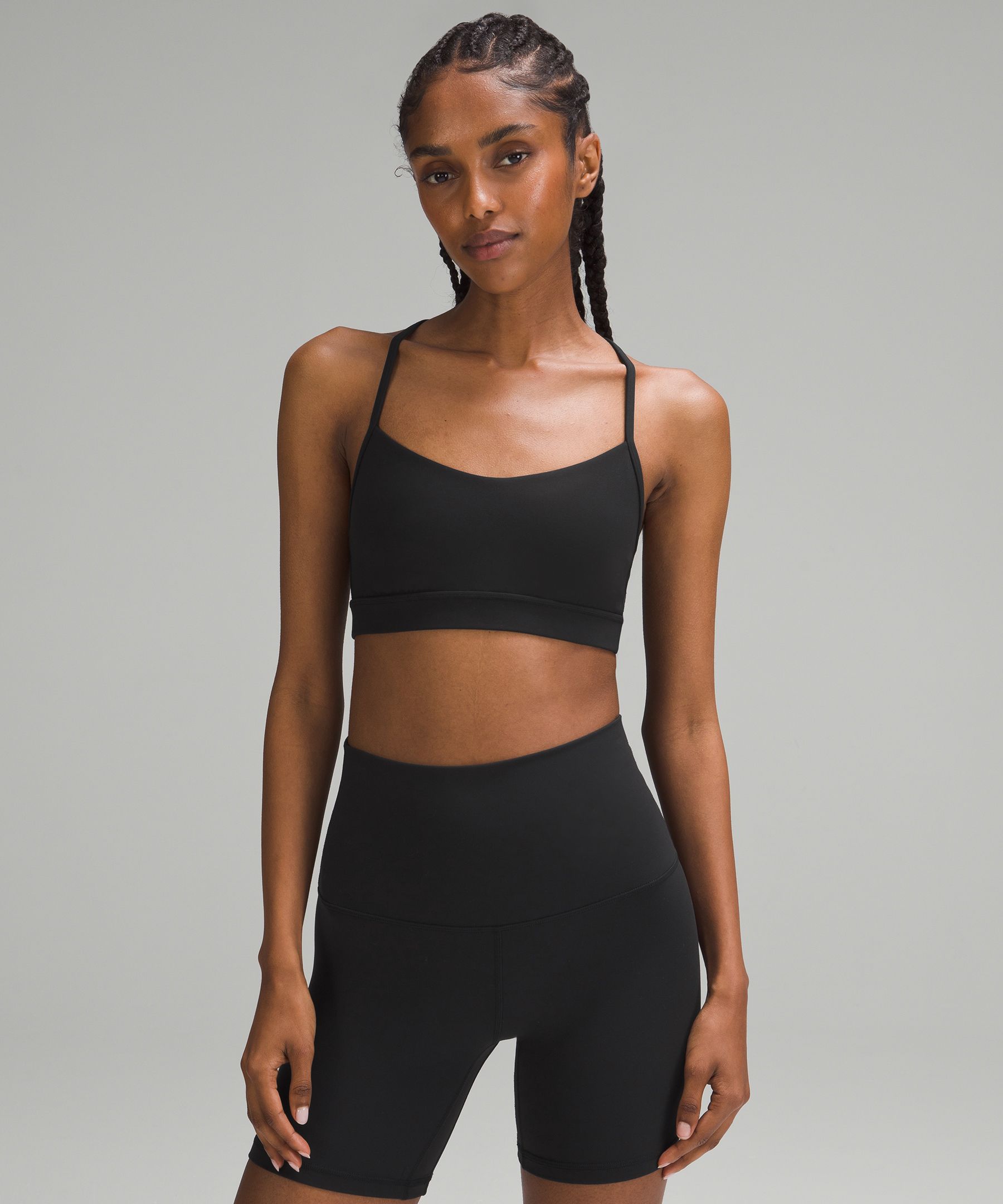 Lululemon Flow Y Nulu Bra Light Support, A-c Cups In Black