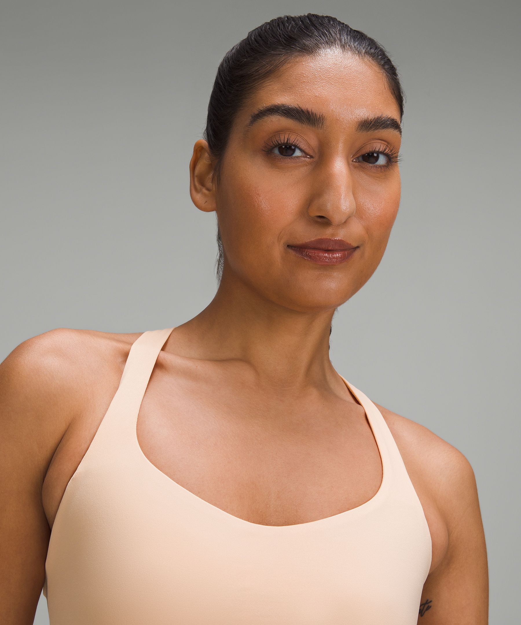 lululemon – Women's Like a Cloud Ribbed Sports Bra Light Support, B/C Cup –  Color Brown – Size 12, £48.00