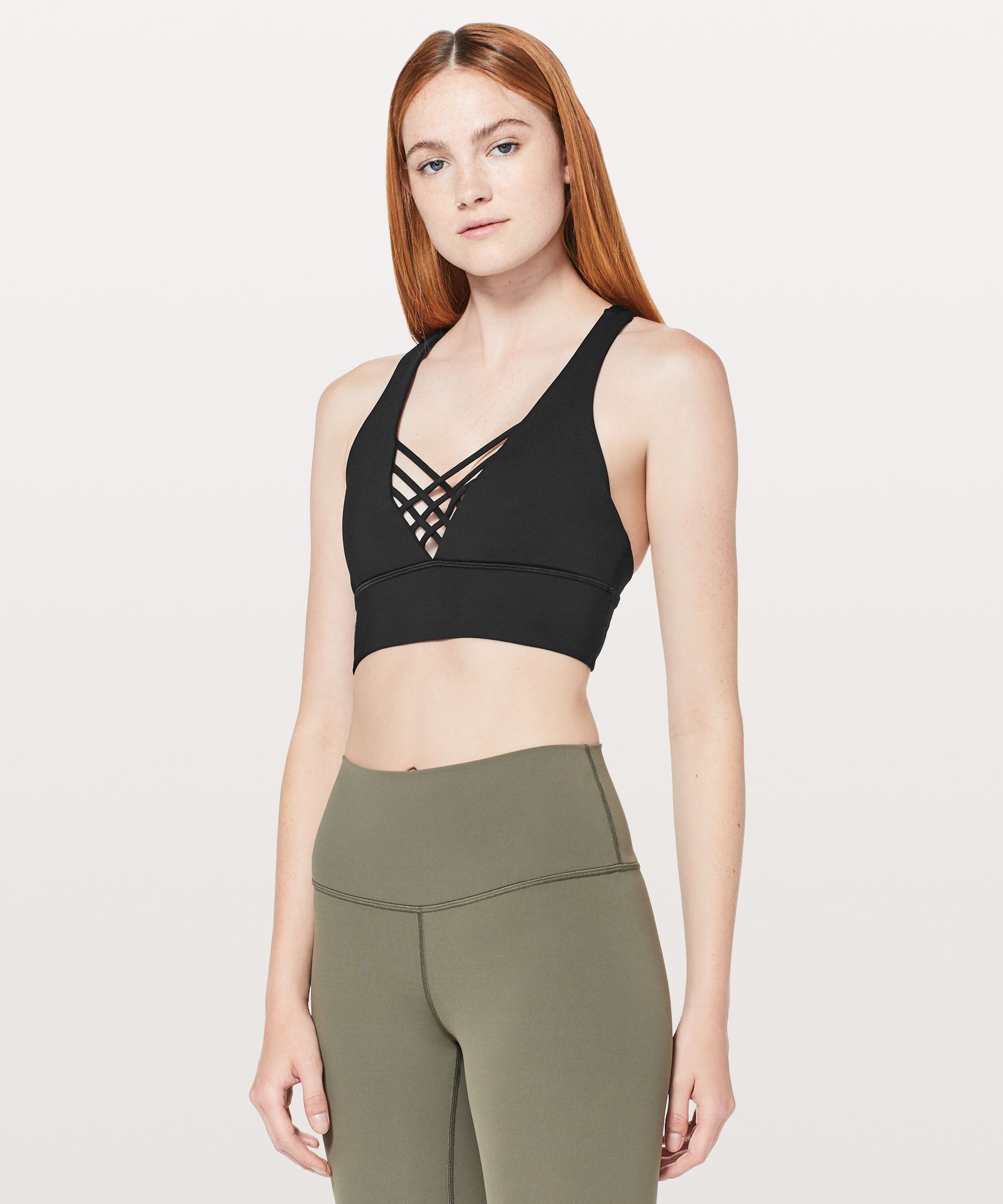 Lululemon Energy Bra *Exhale - Black - lulu fanatics