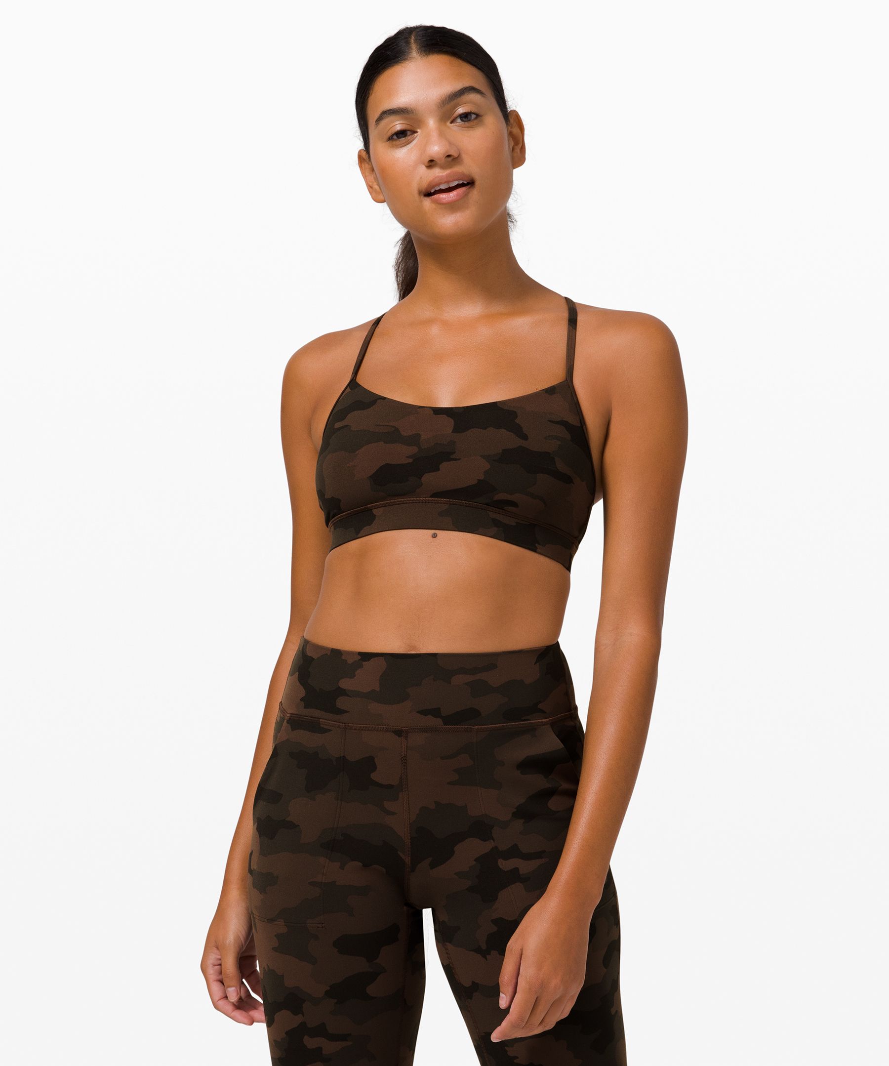 Lululemon Flow Y Bra Nulu *light Support, B/c Cup In Multi