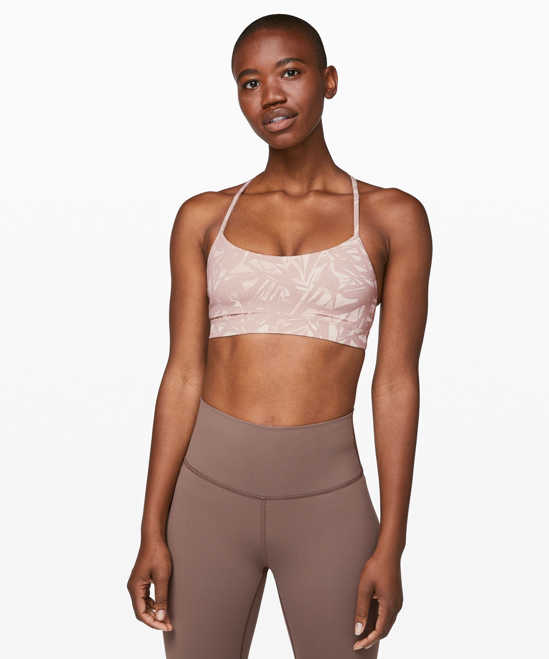 Lululemon Flow Y Bra Nulu *light Support, B/c Cup In Multi