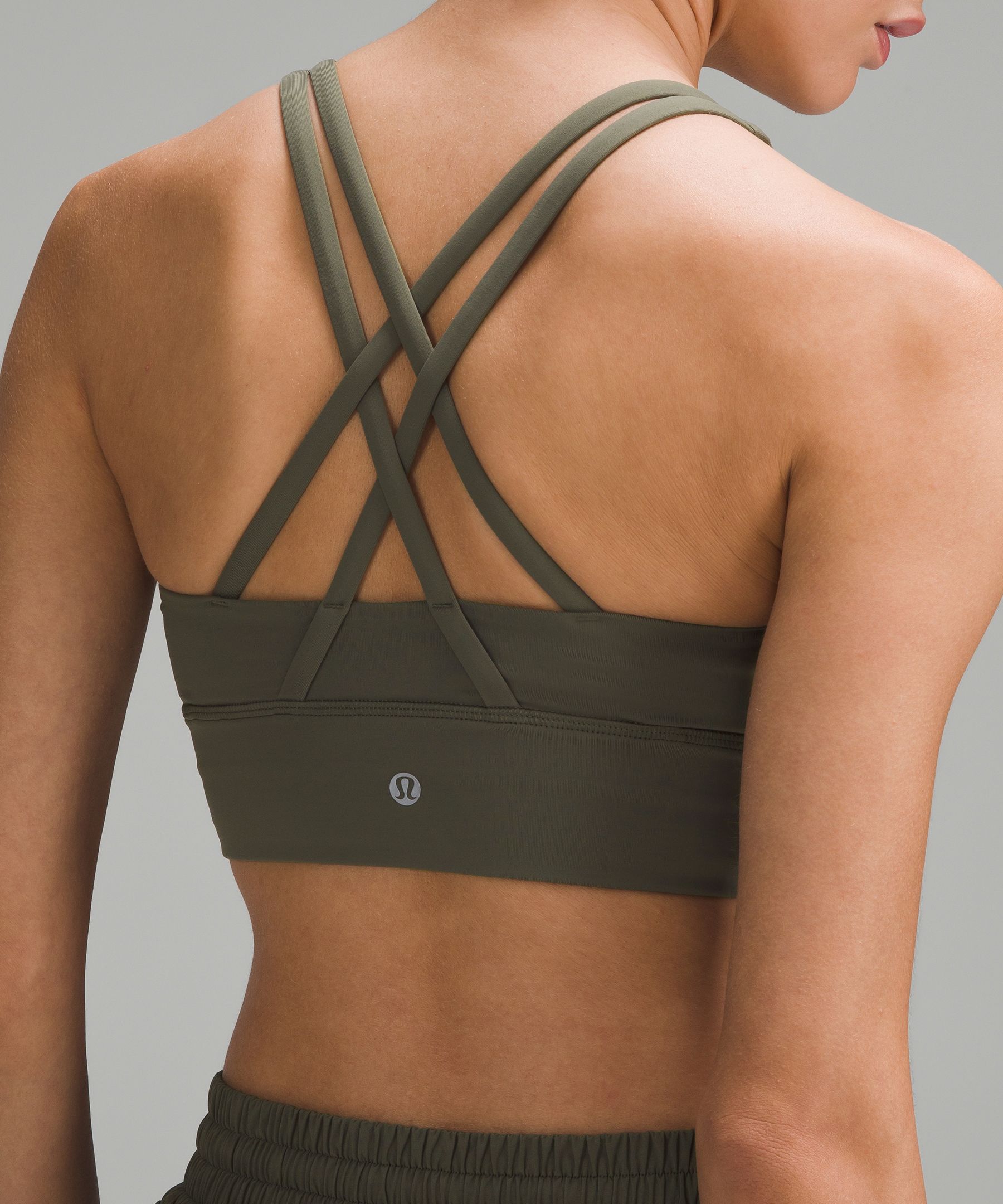 lululemon Energy Ribbed Longline Bra Medium Support, B–D Cups