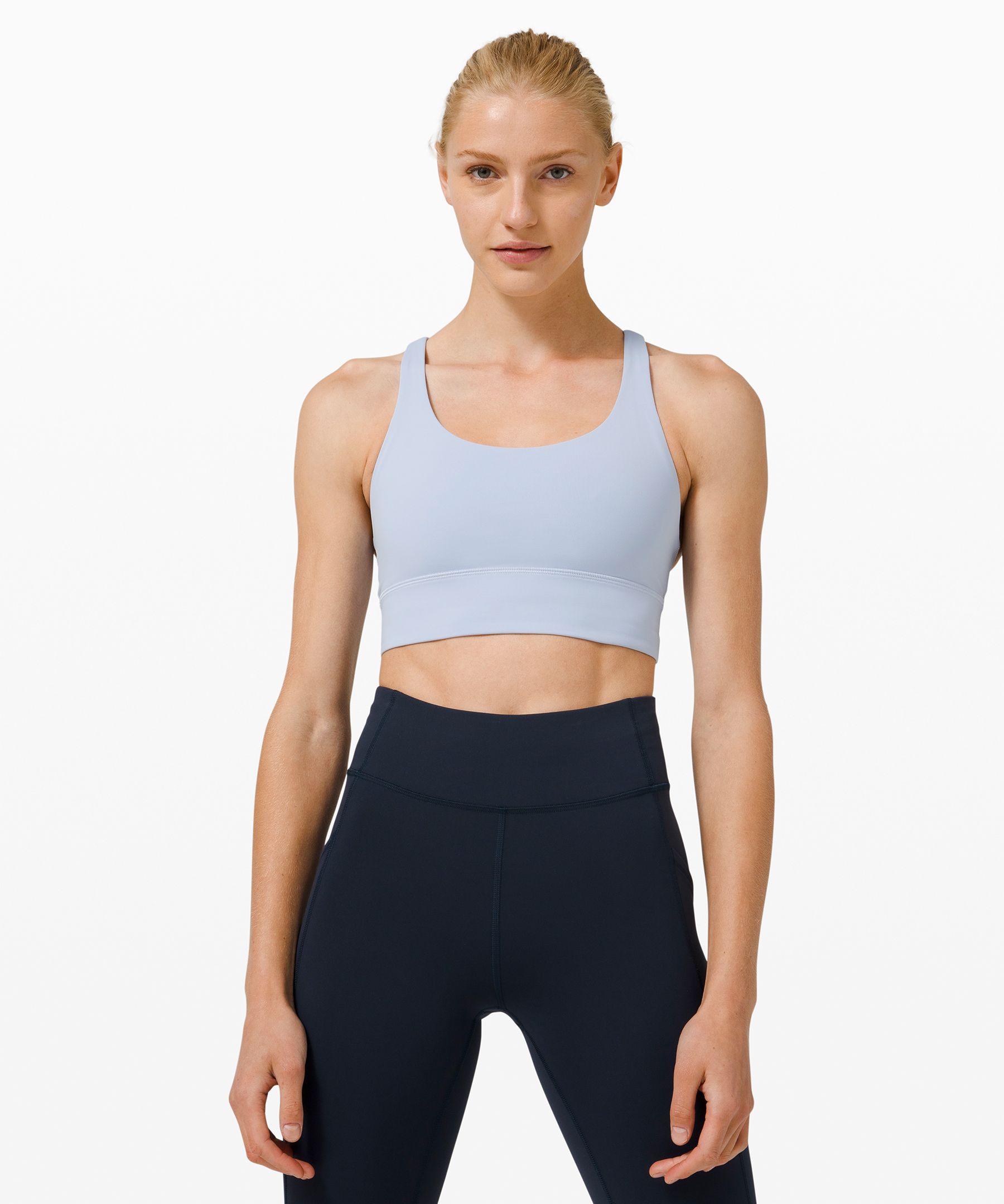 Lululemon Energy Longline Bra Medium Support, B-d Cups In Electric