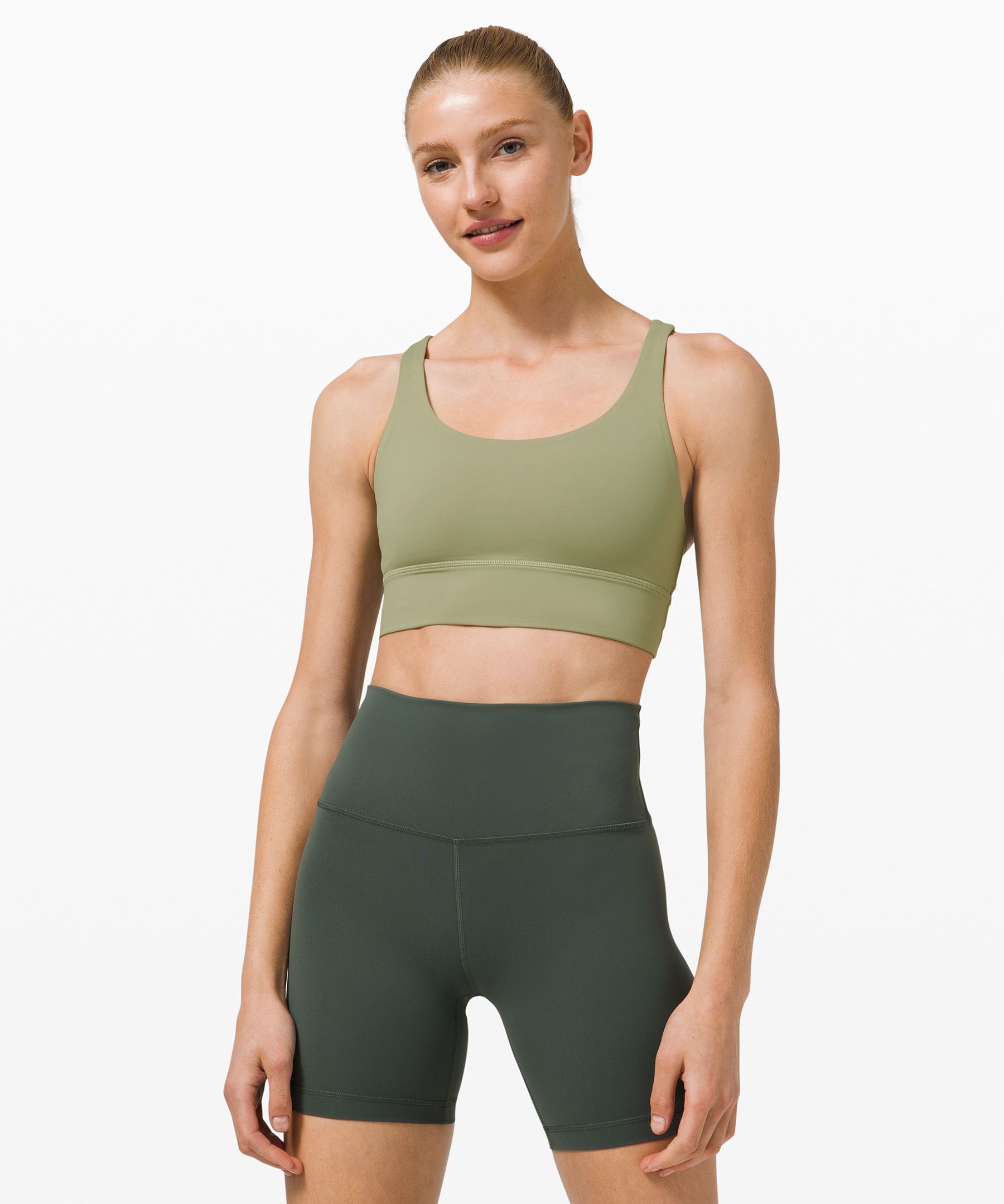 lululemon athletica Energy Bra Medium Support, B-d Cups in Green