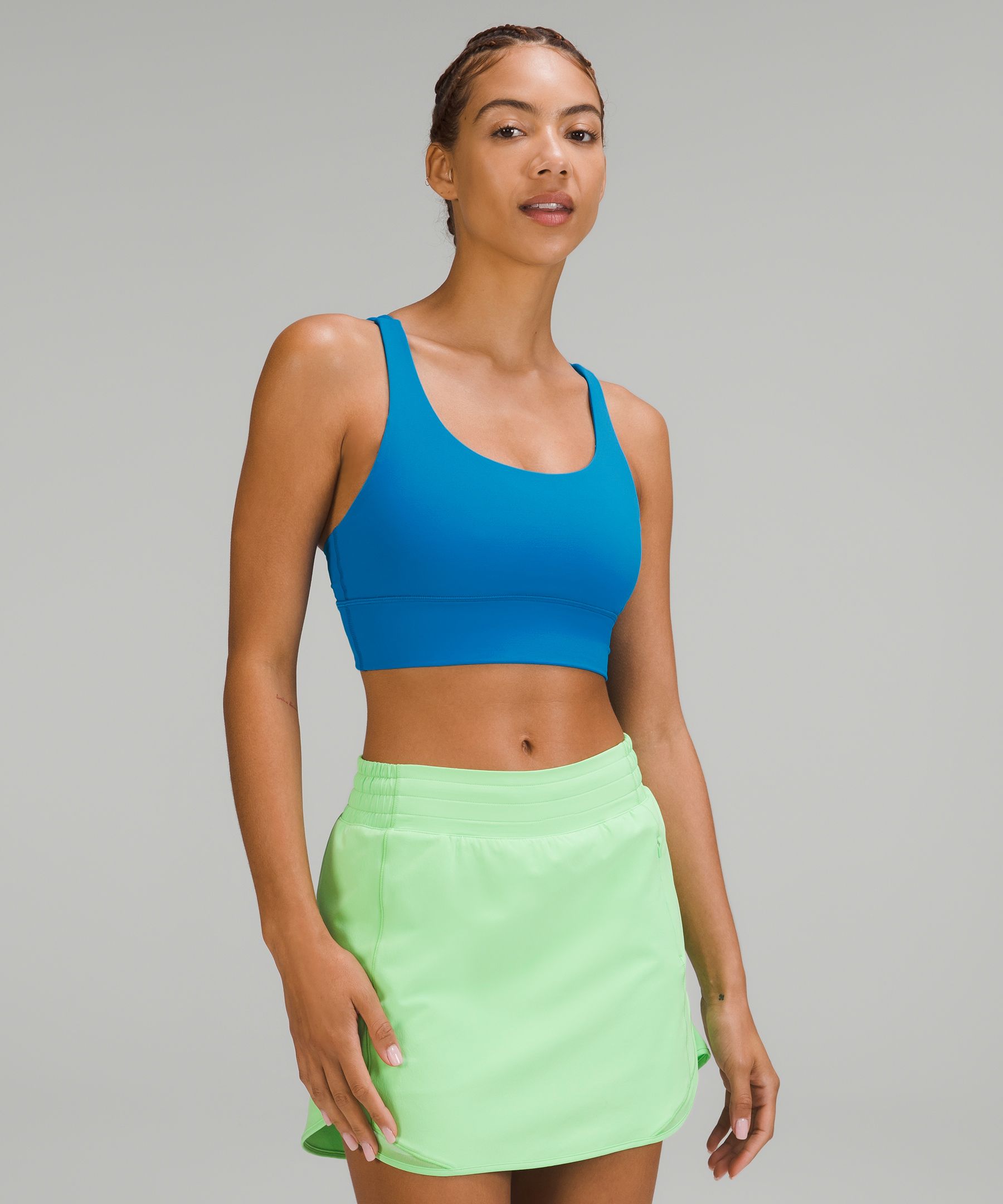 Lululemon Energy Bra *Long Line - Utility Blue / Blue Cast - lulu fanatics