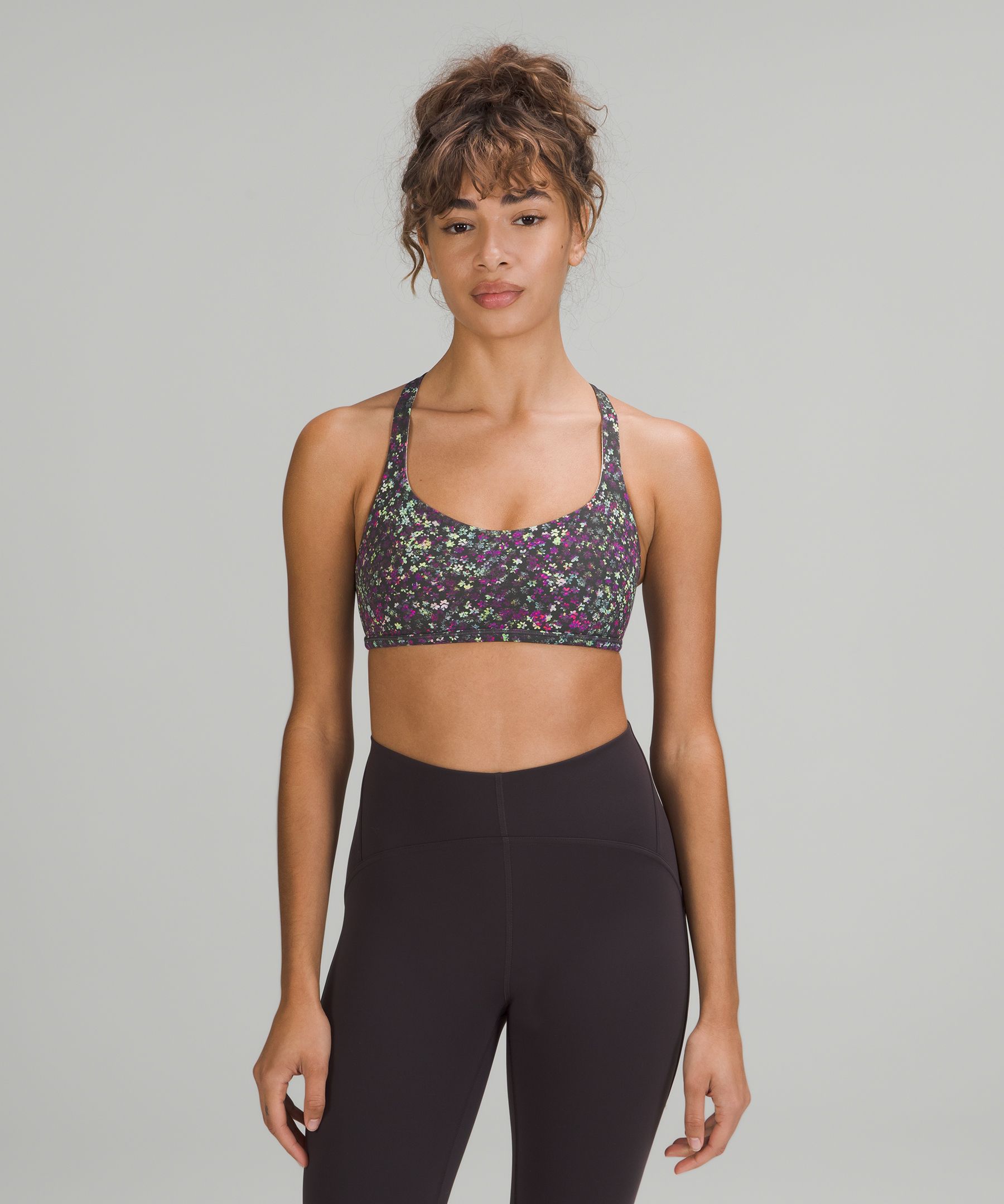 Lululemon Free To Be Bra Wild Heritage 365 Camo Misty Mauve Multi