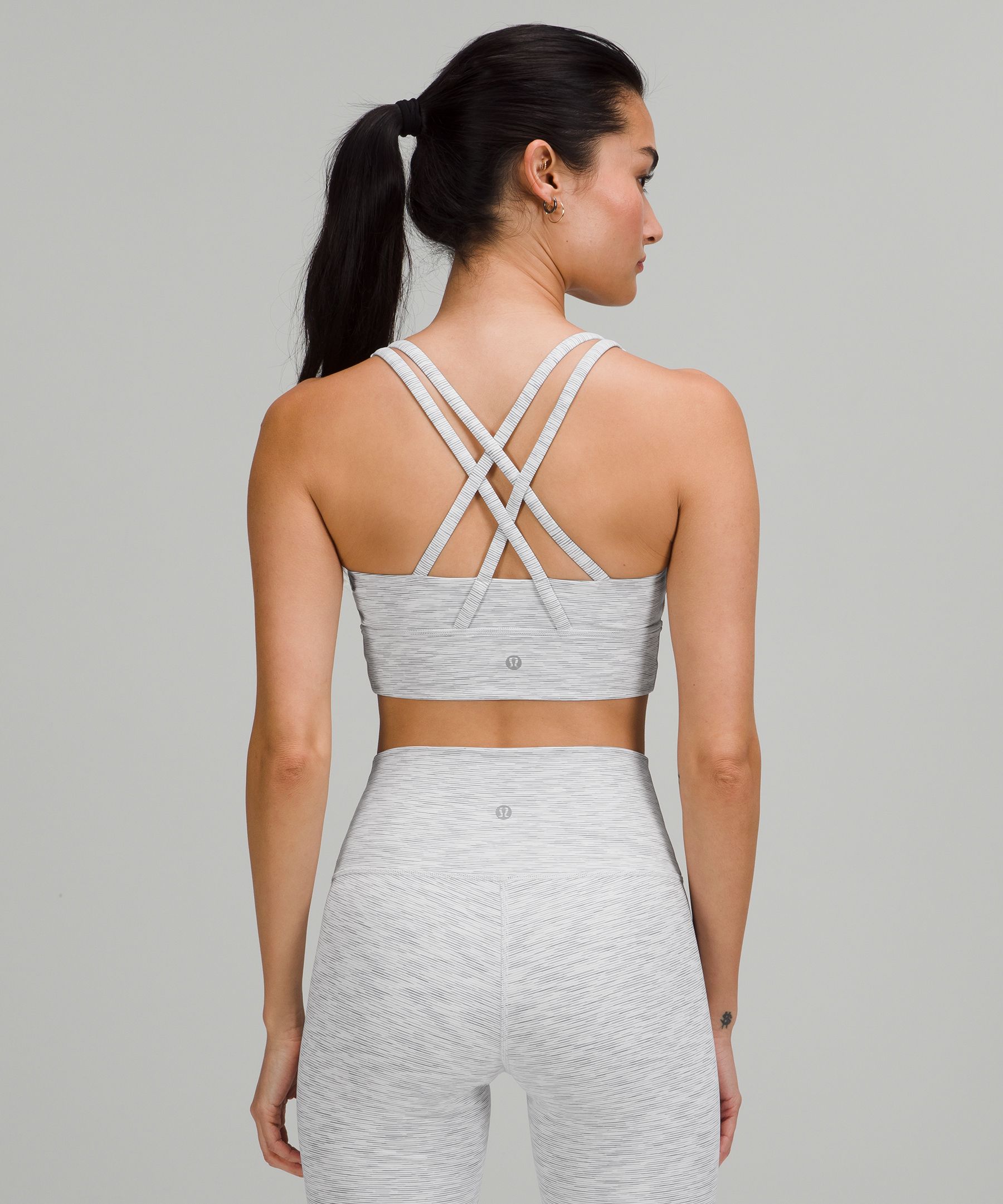 LULULEMON Charcoal White Static Size 4 Sports Bra – Shop Prior Attire