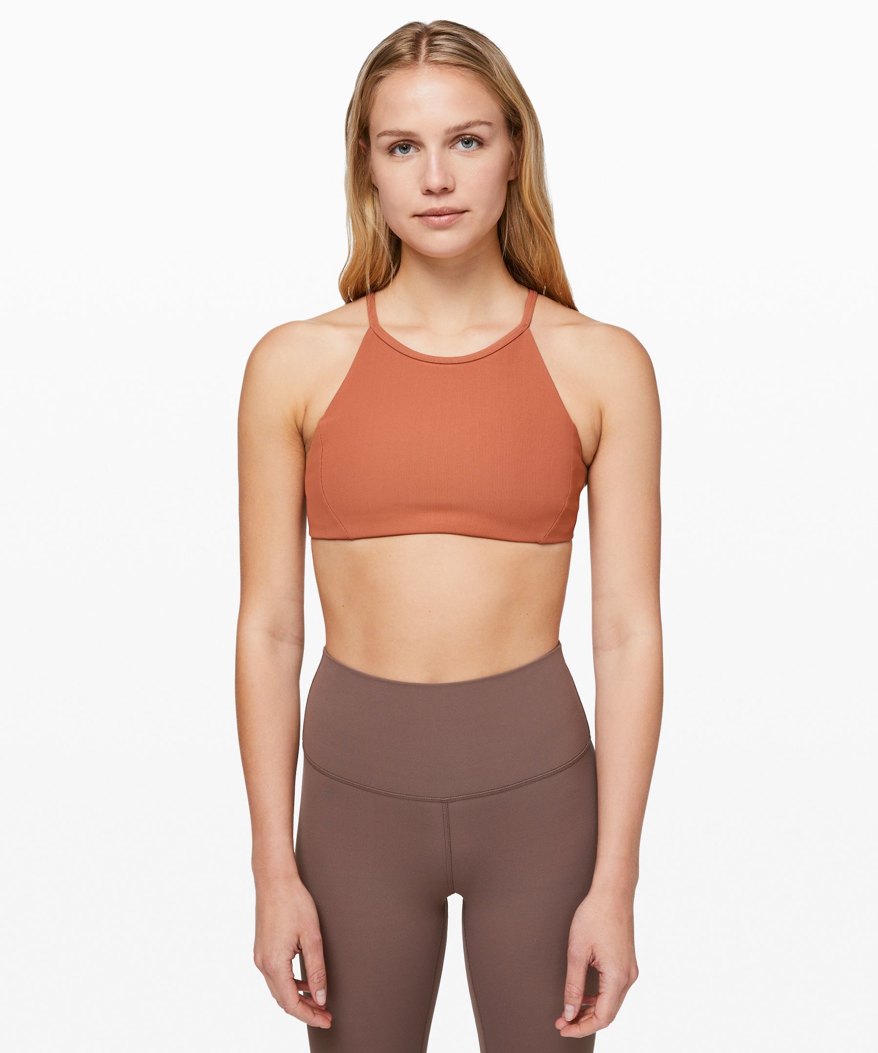 Lululemon Inner Glow Bra In Canyon Rock