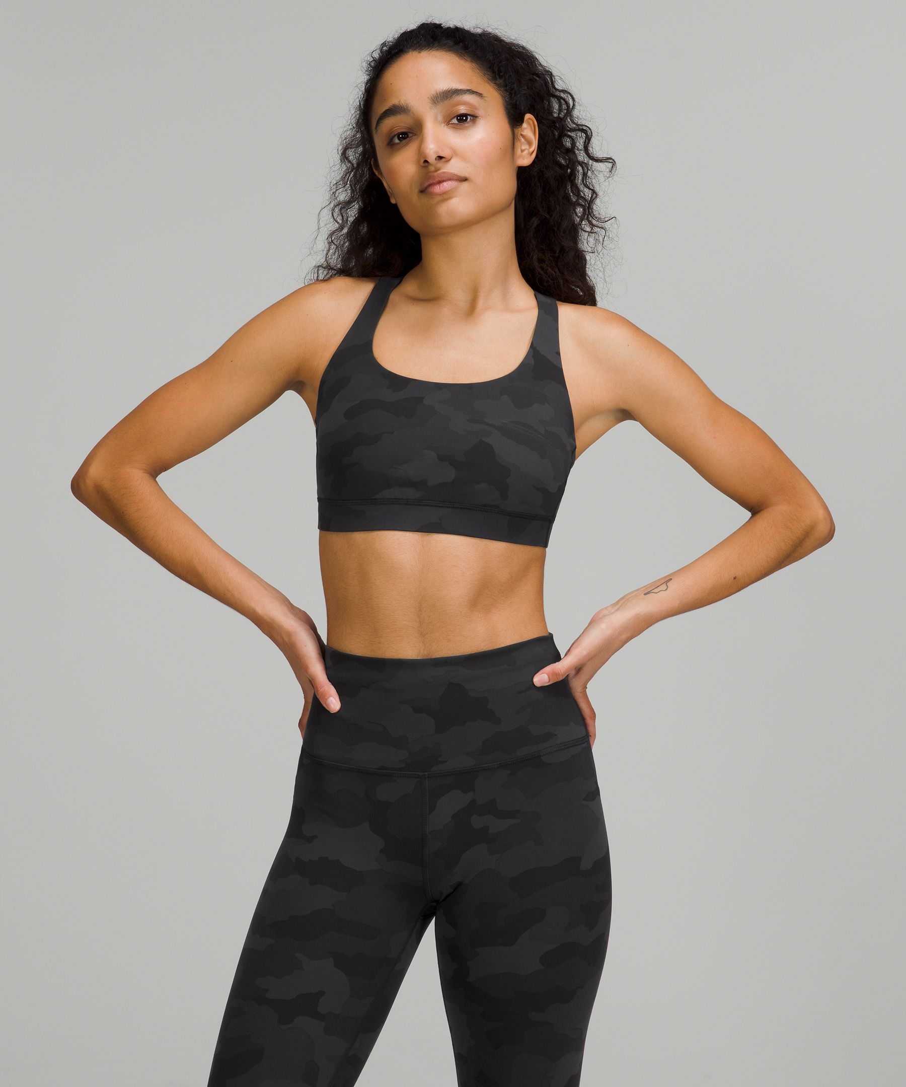 Lululemon Energy Bra Medium Support, B-d Cups In Black