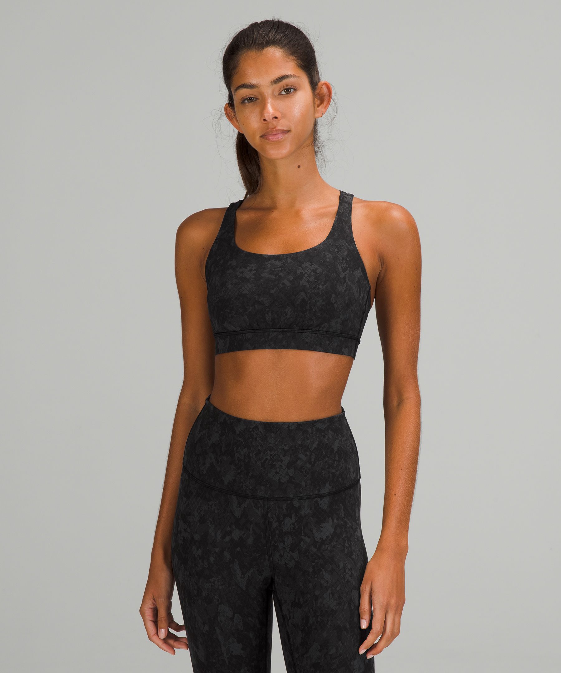 Lululemon Energy Bra Medium Support, B-d Cups In Black