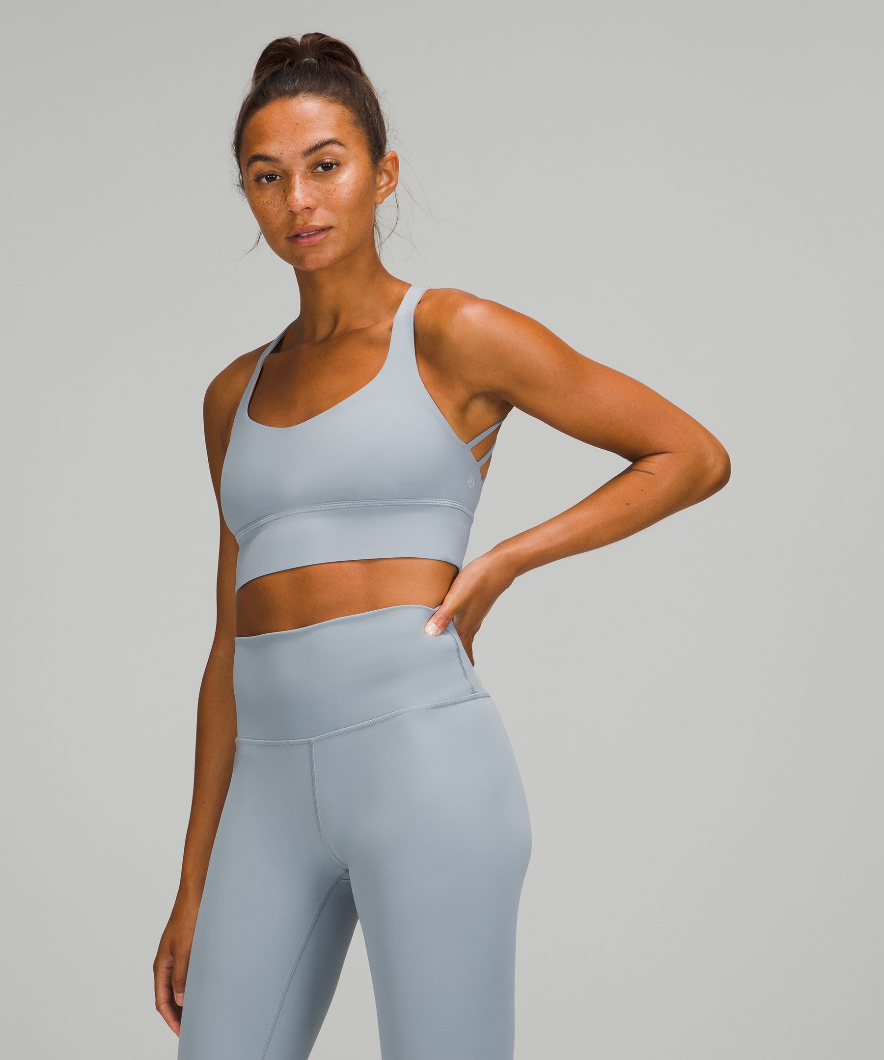 Lululemon Wild Light Support, A/b Cup In Chambray