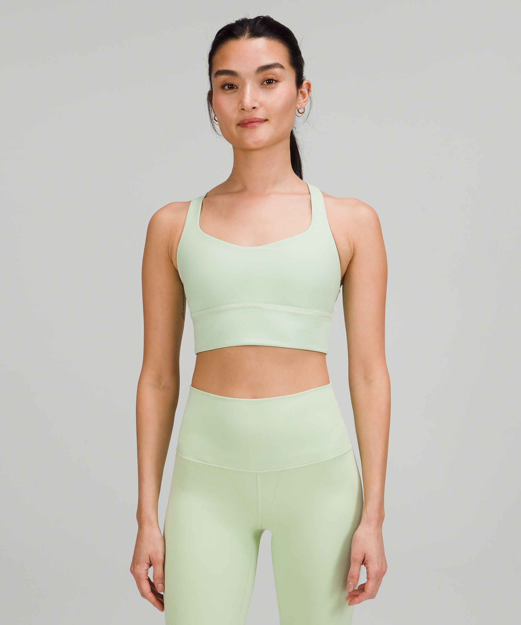 Lululemon Wild Light Support, A/b Cup In Creamy Mint