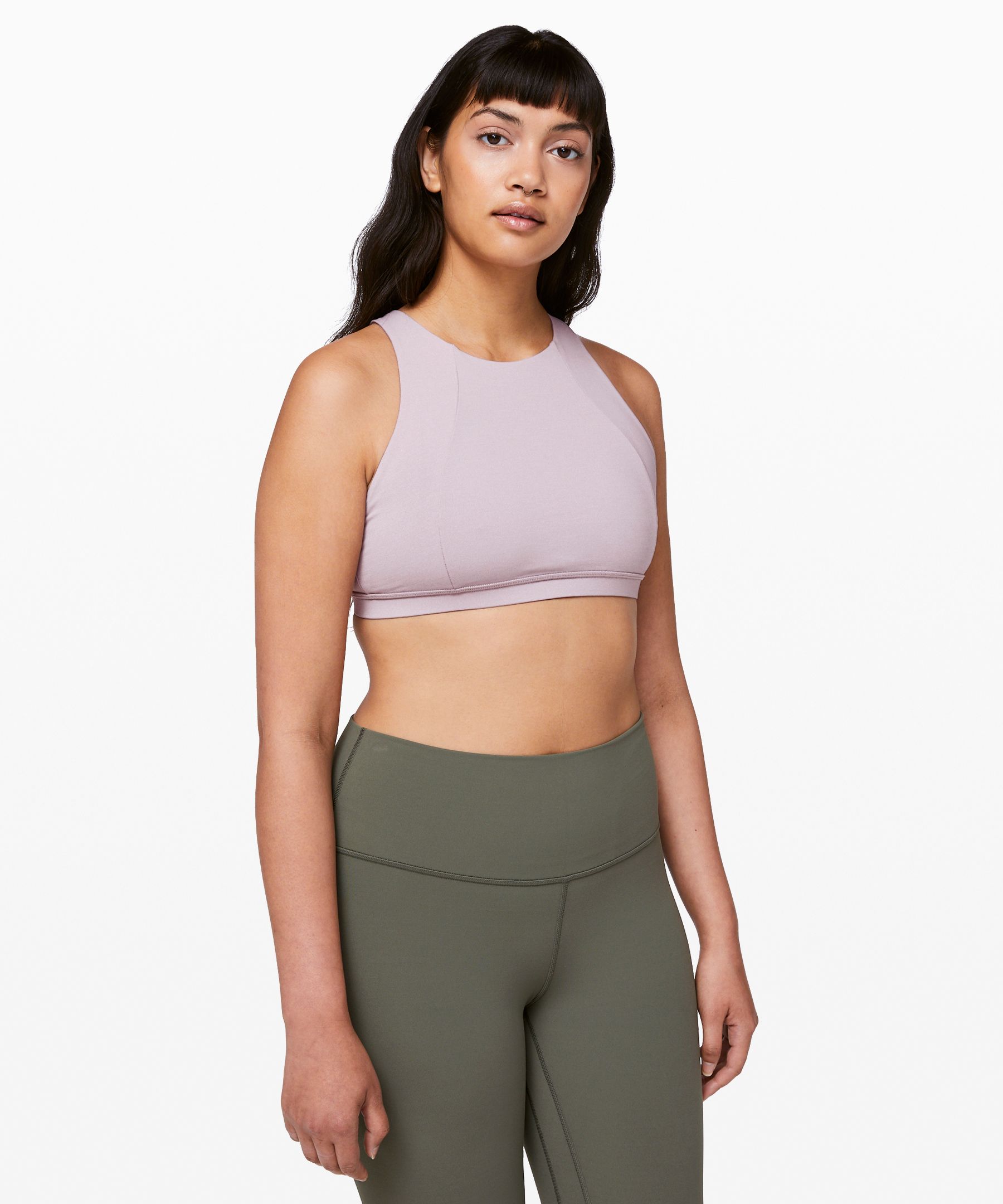 Lululemon Free To Be Bra High Neck*light Support, A/b Cup (online Only) In  Arctic Plum