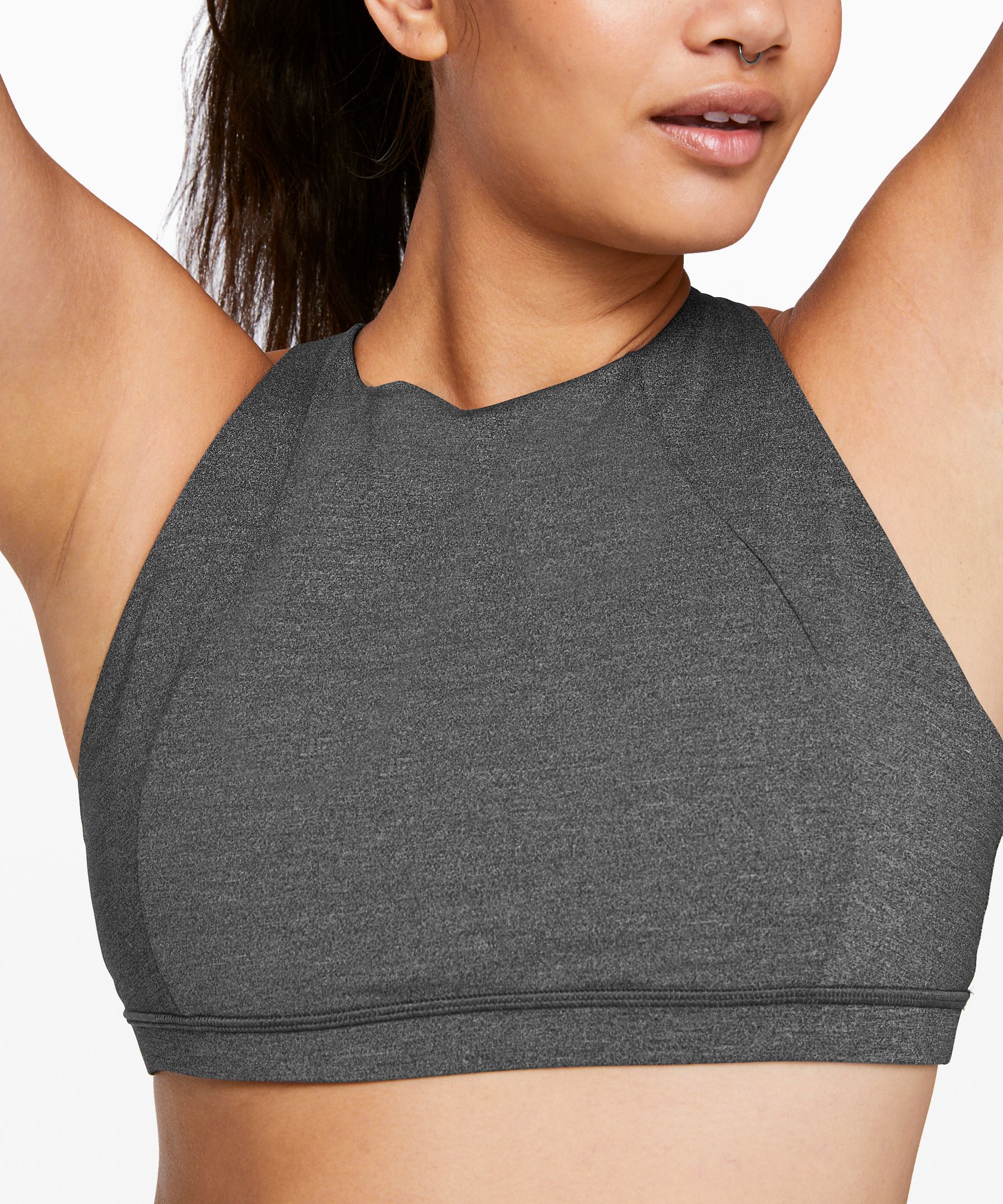 Simple High Neck Workout Bra for Beginner