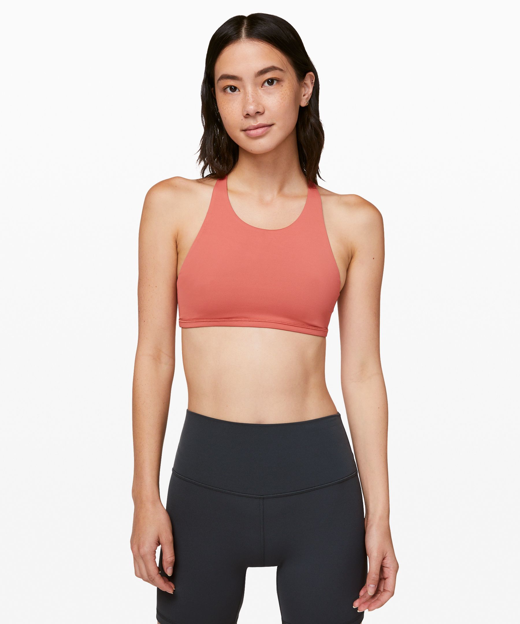 high neck sports bra