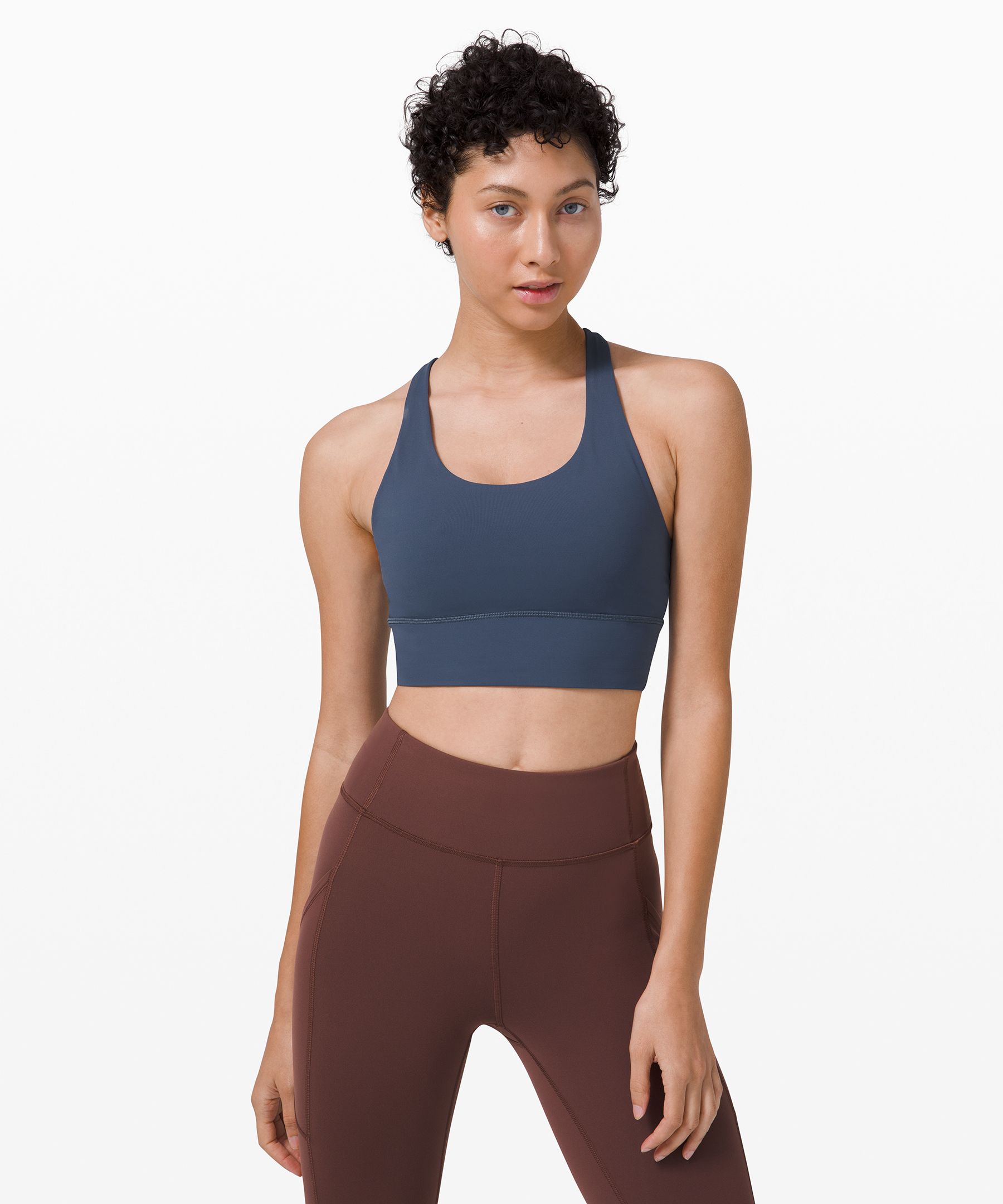 Lululemon All Powered Up Bra Medium Support, A-g Cups In Blue Nile |  ModeSens
