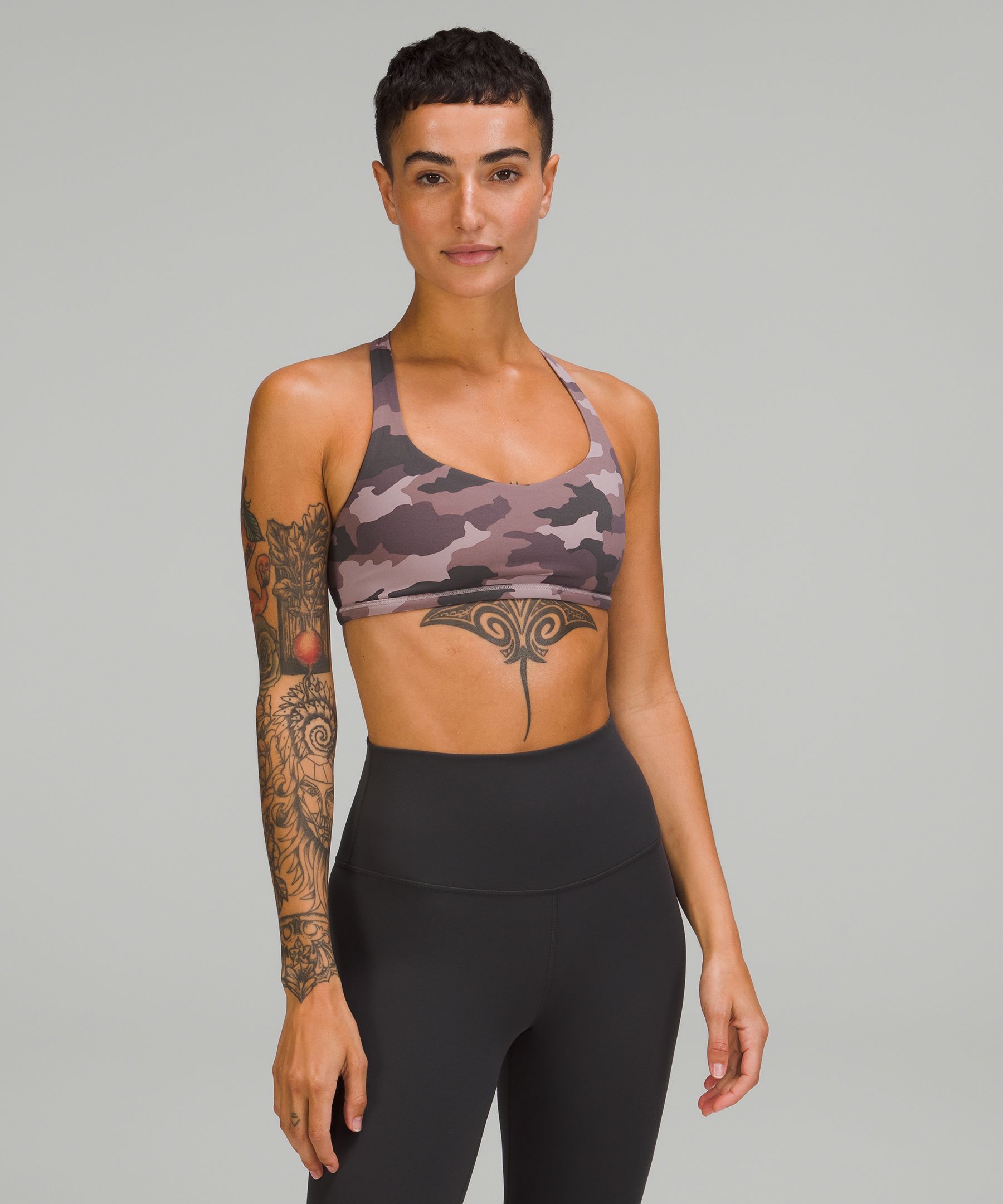 Lululemon Free To Be (Wild) Bra - Incognito Camo Jacquard Alpine