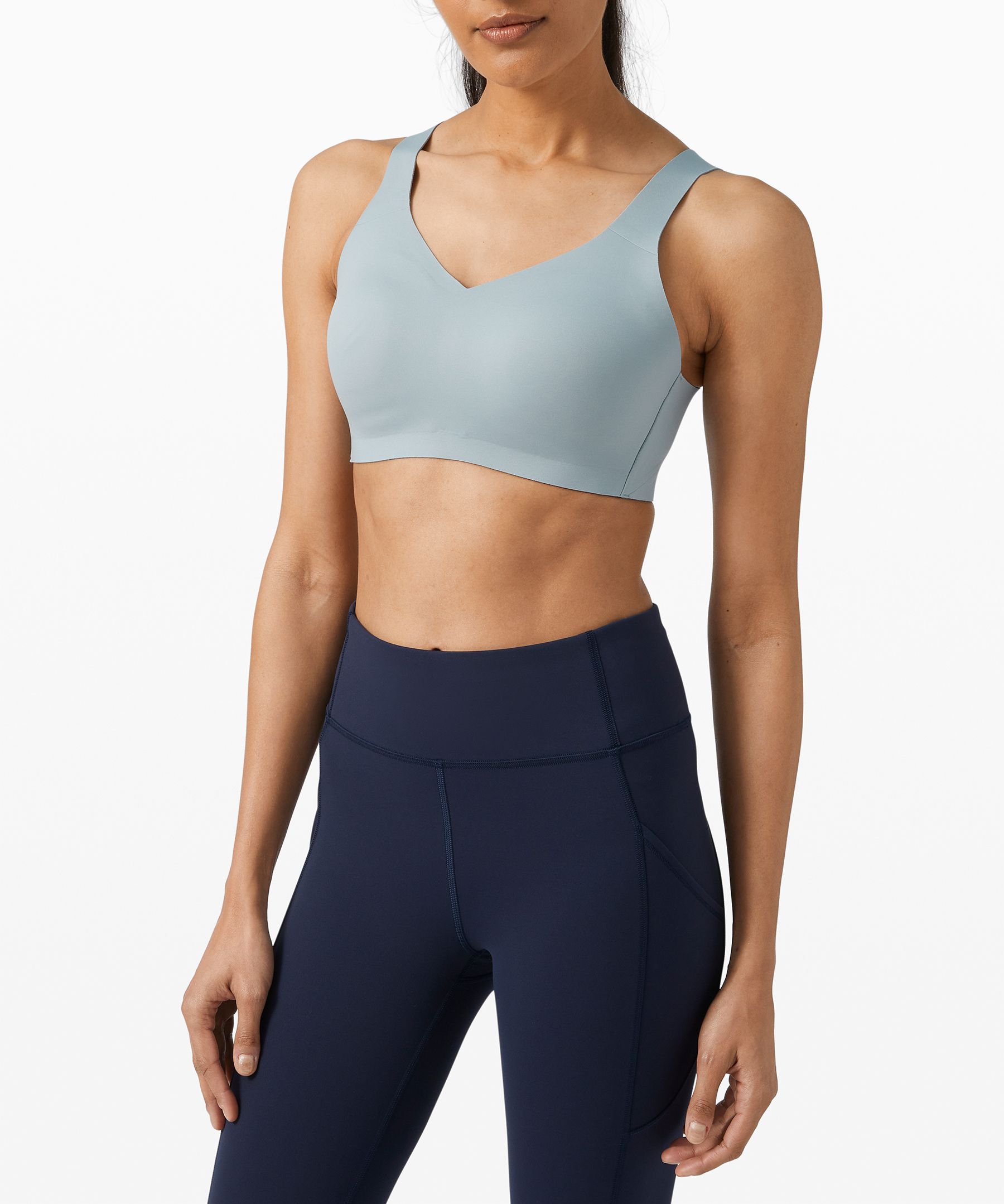 lululemon Enlite Bra Weave High Support Dissolve Desert Teal Size