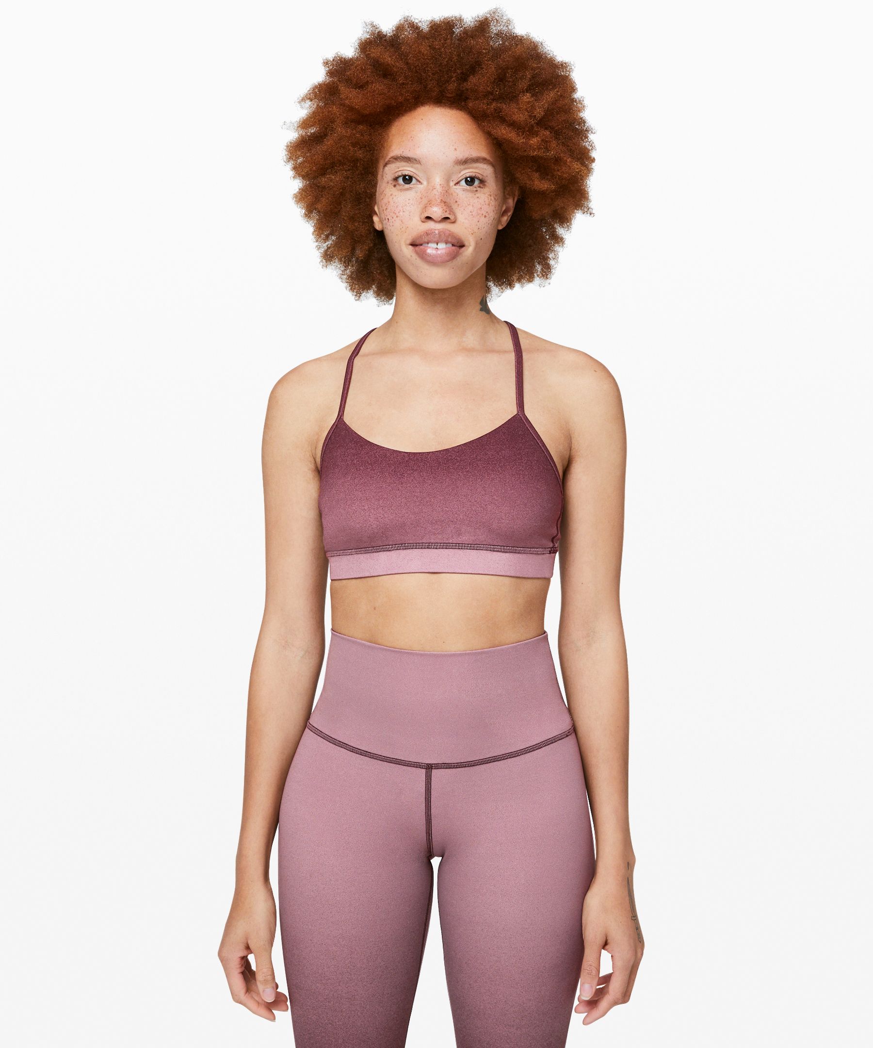 Lululemon Flow Y Bra in Cacao, Women's Fashion, Activewear on Carousell