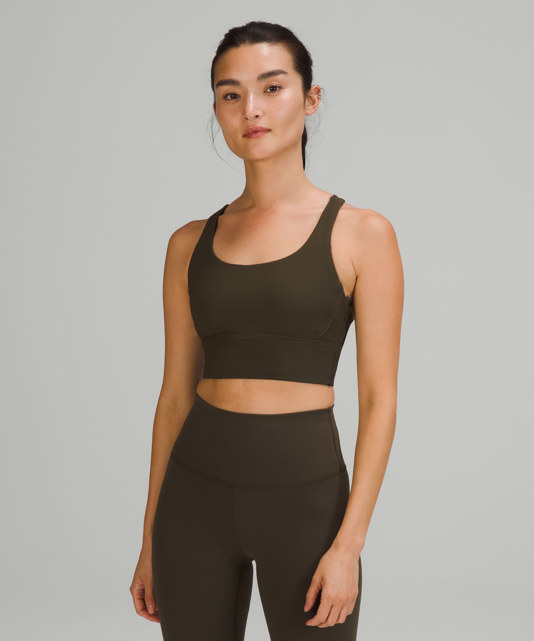 Anyone else find it difficult putting on the Ribbed Longline Yoga