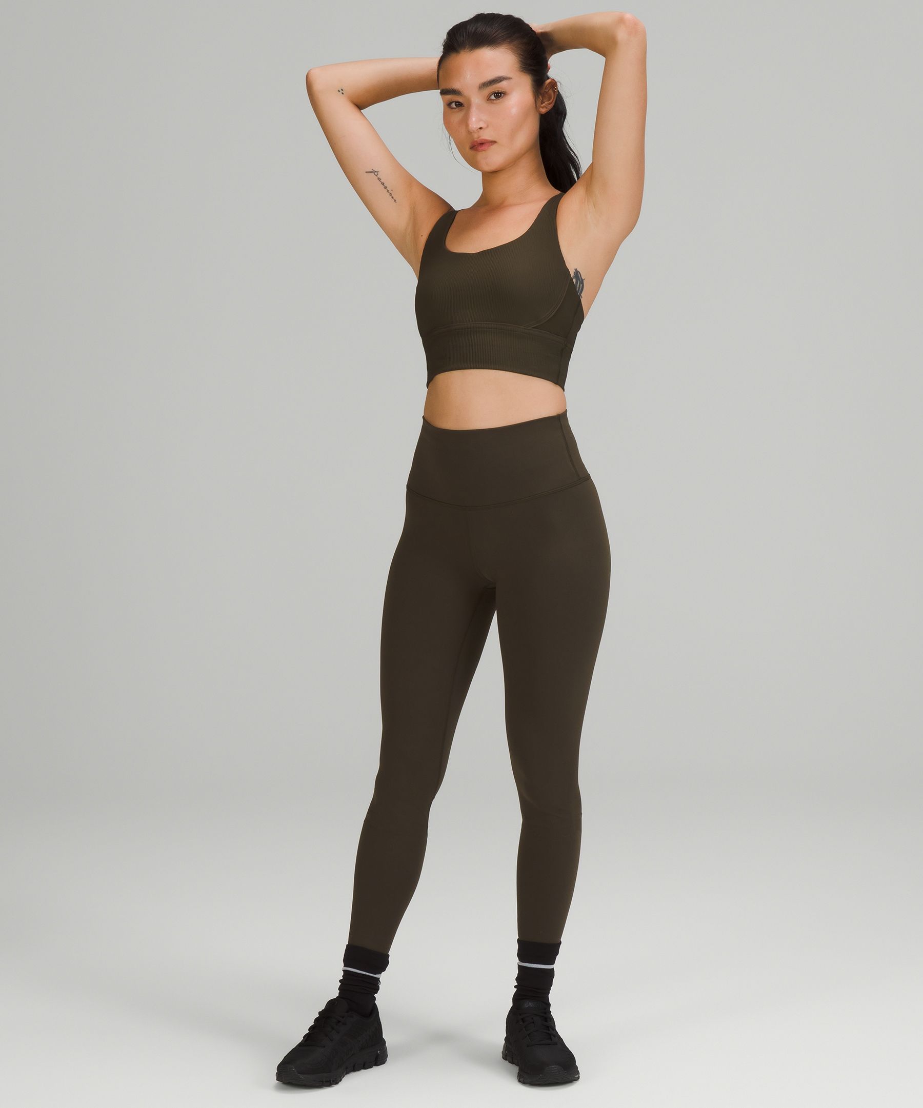 Yogalicious Ribbed Longline Sports Bra - ShopStyle