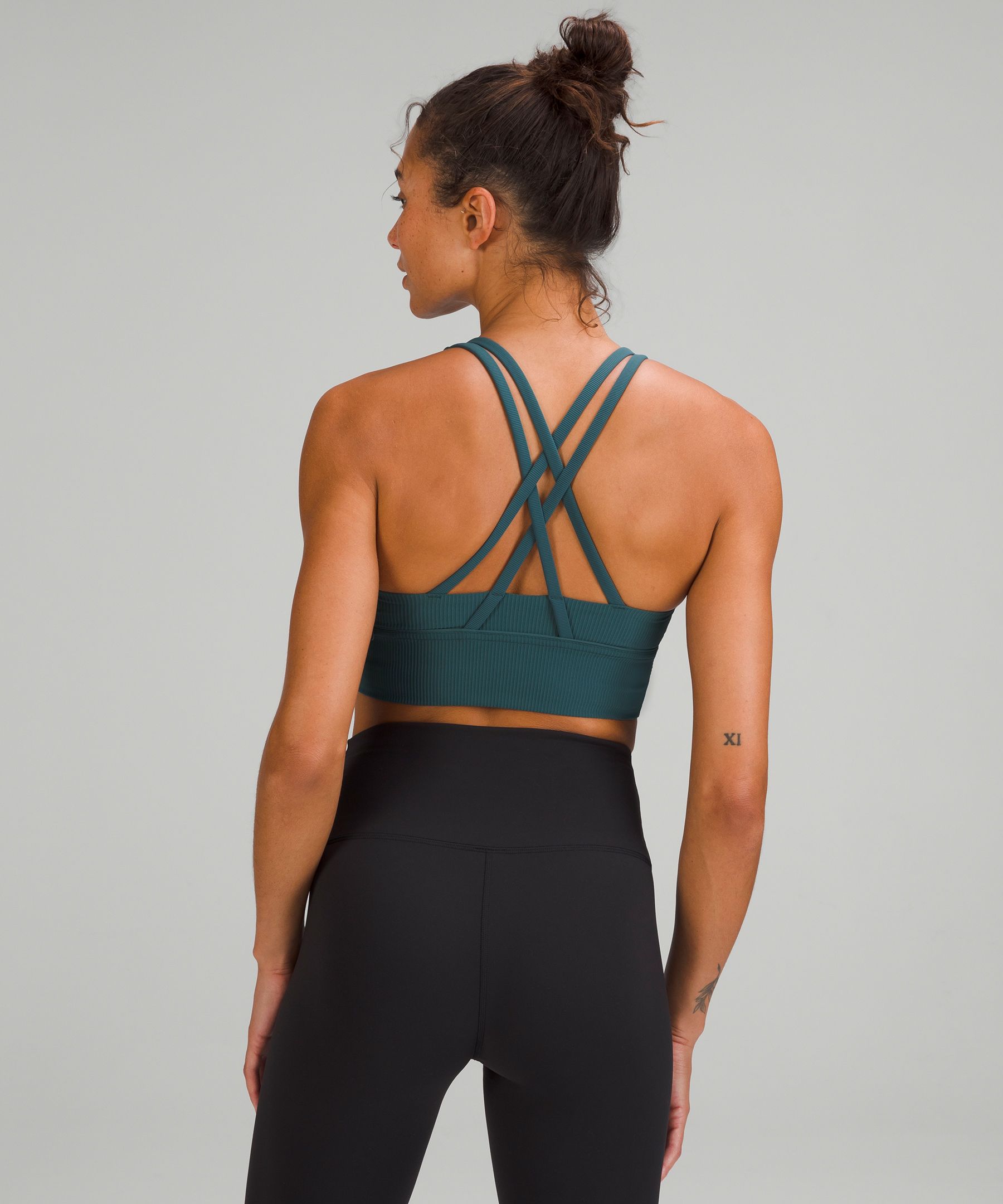 Lululemon Energy Ribbed Longline Bra Medium Support, B–D Cups