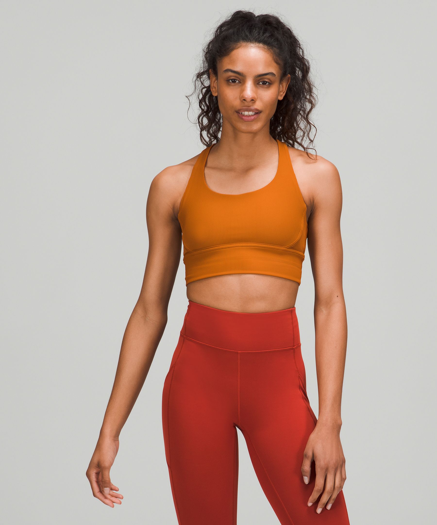 Lululemon Energy Bra Long Line Ribbed *Medium Support, B–D Cup