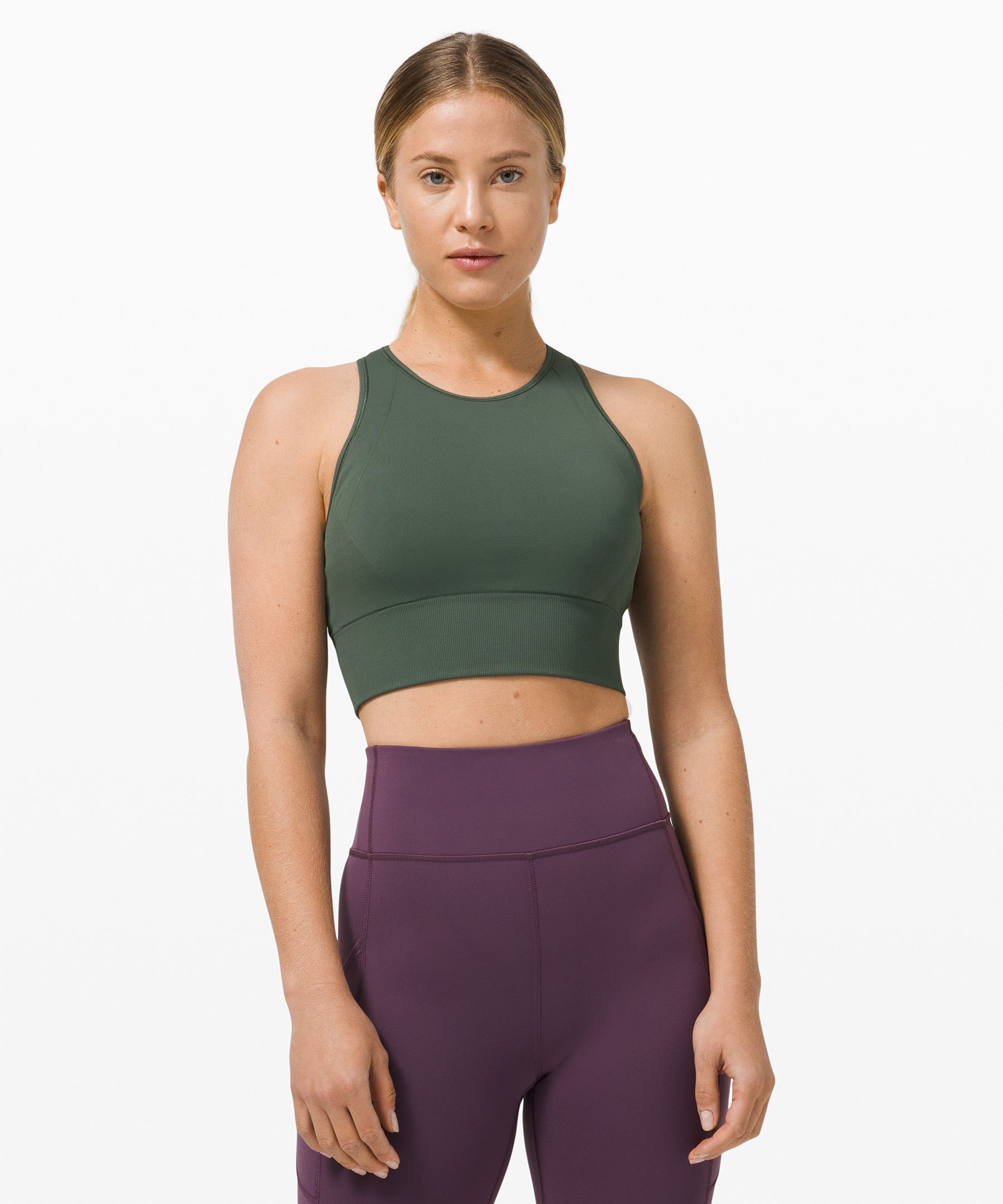 Lululemon Ebb To Train Bra *medium Support, C/d Cups Online Only In Green