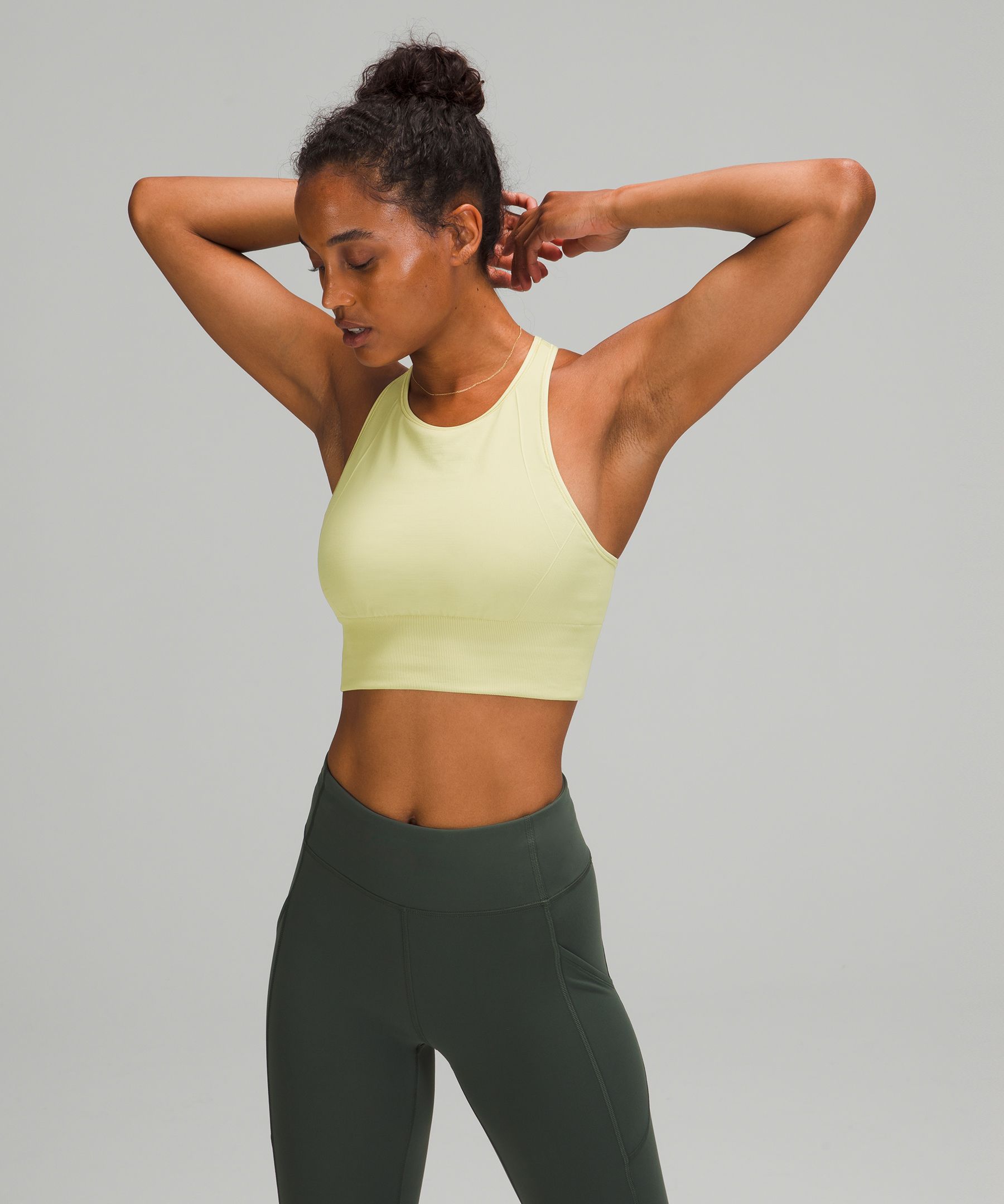 Lululemon Ebb To Train Bra *medium Support, C/d Cup Online Only In Green