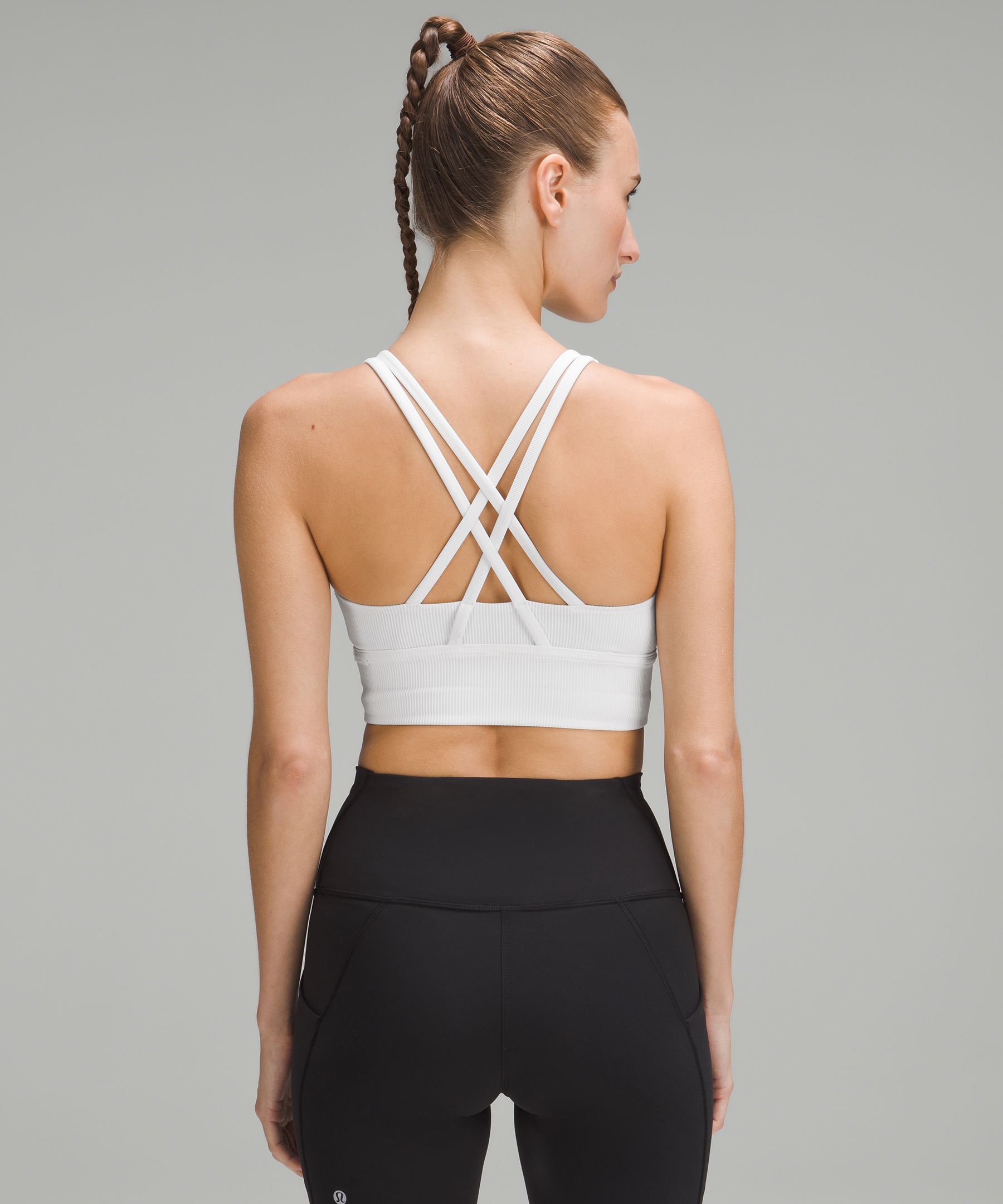 white lululemon sports bra