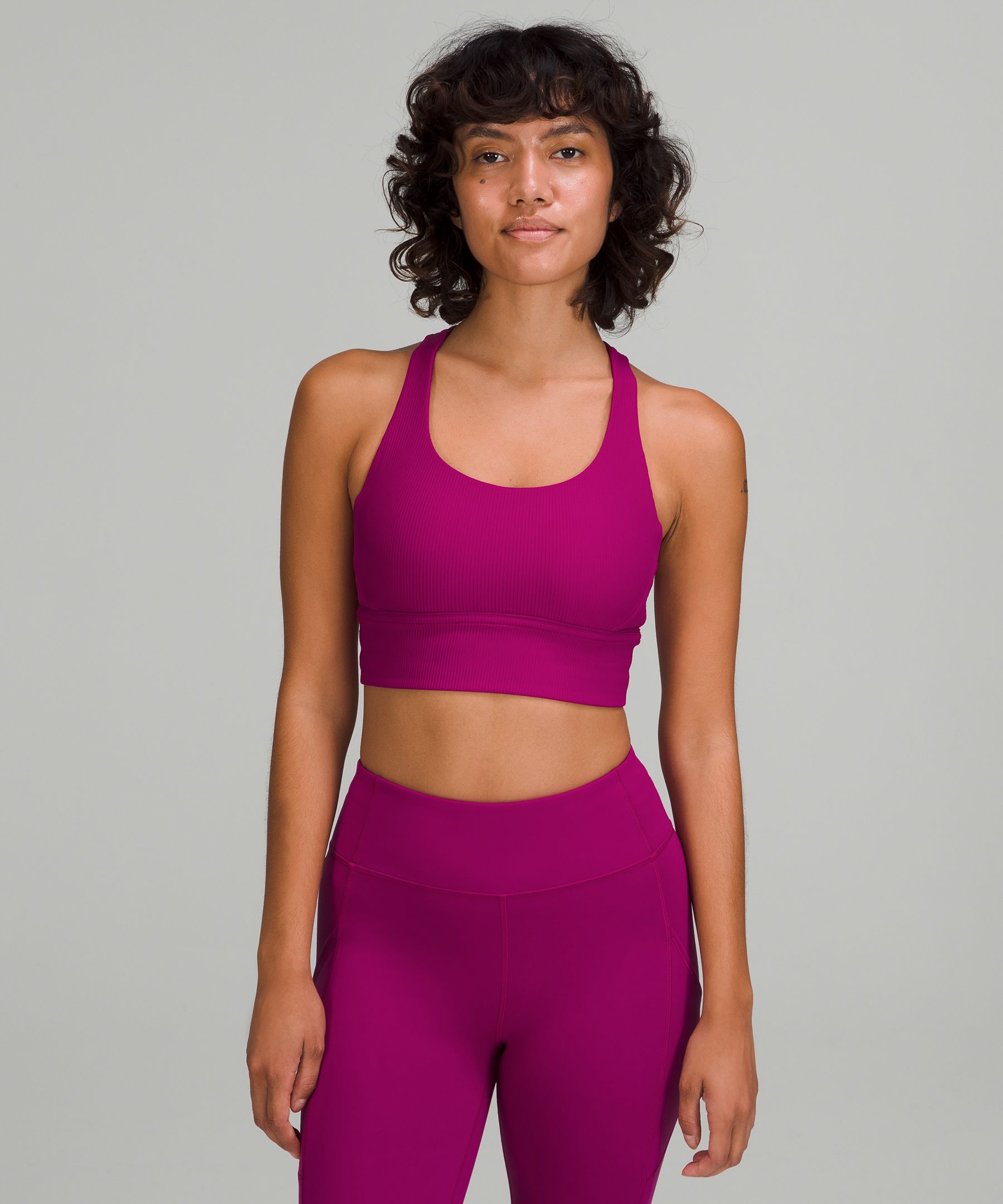 Lululemon Energy Bra Long Line White Size M - $26 (61% Off Retail) - From  MaryKelly