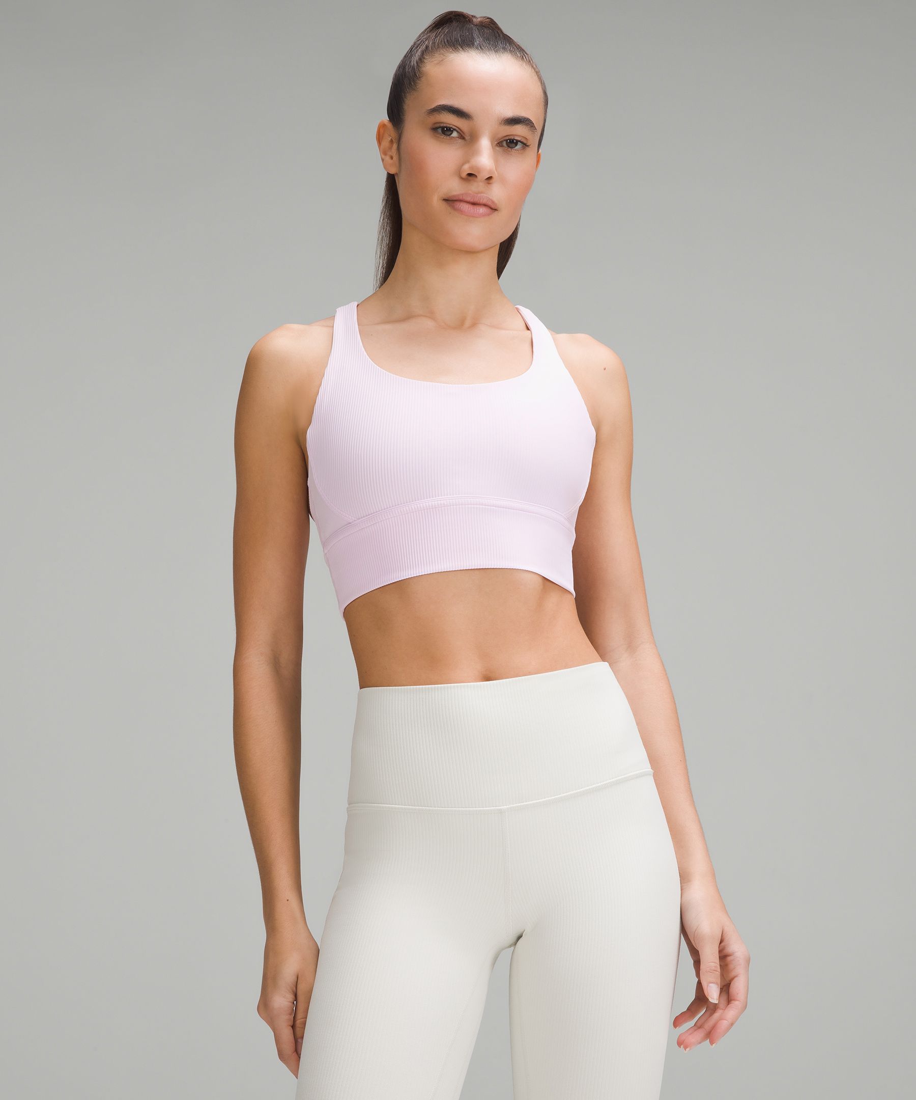 lululemon Energy Ribbed Longline Bra Medium Support, B–D Cups