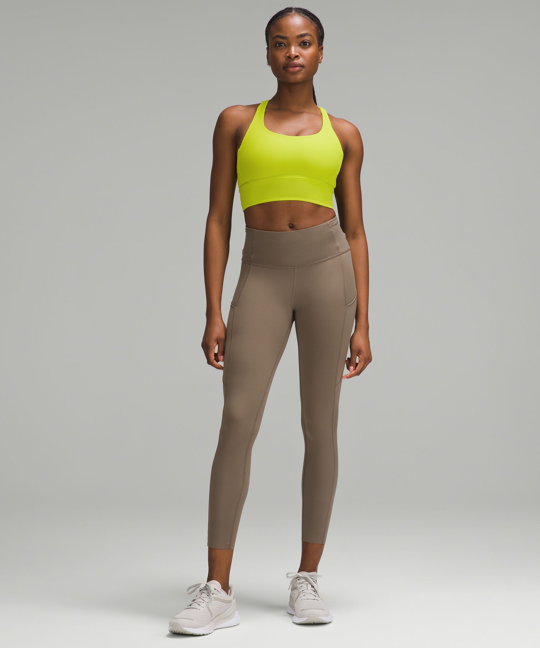 Lululemon yellow sports bra online