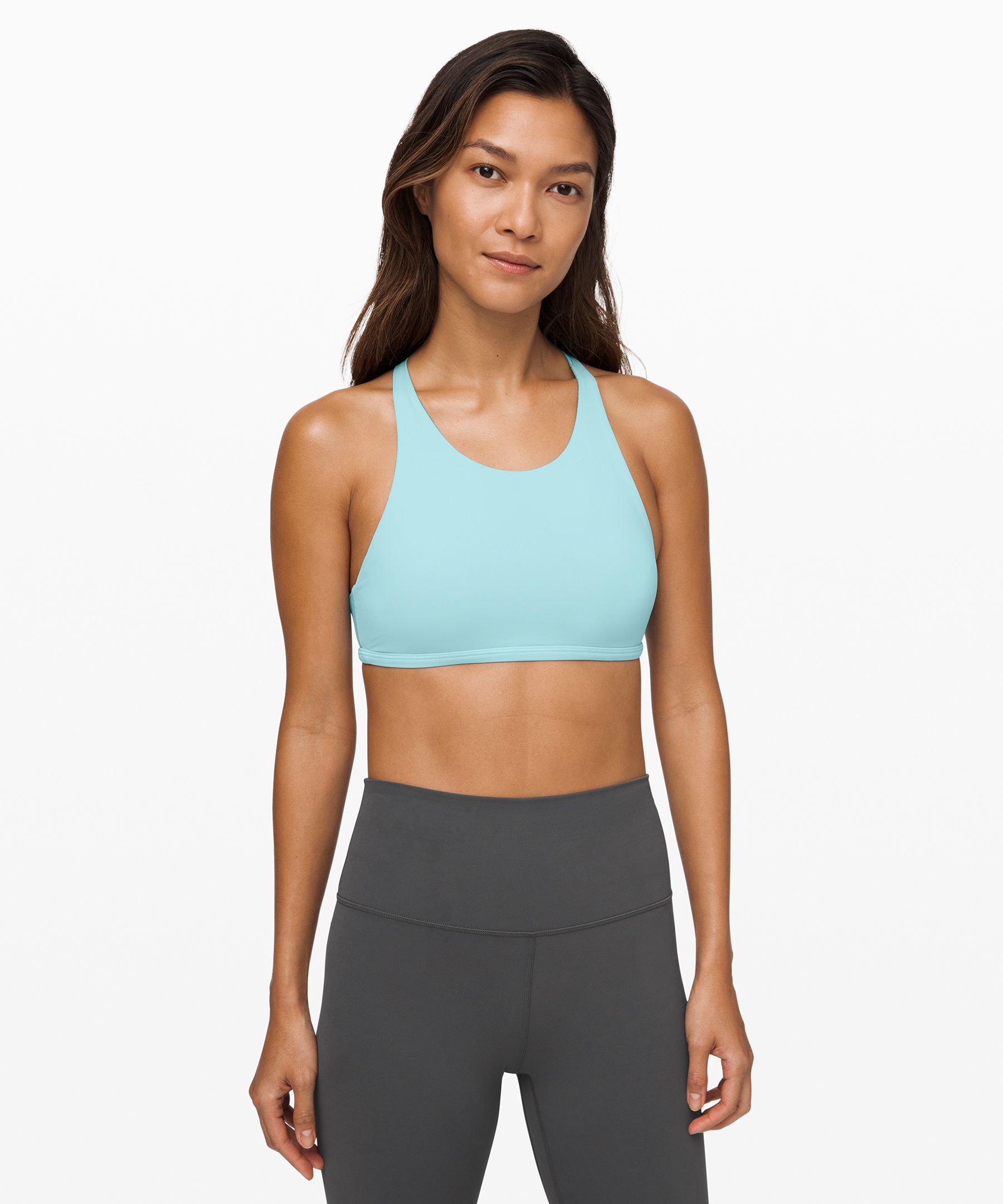 Lululemon Free To Be Bra *wild High Neck Online Only In Sea Frost