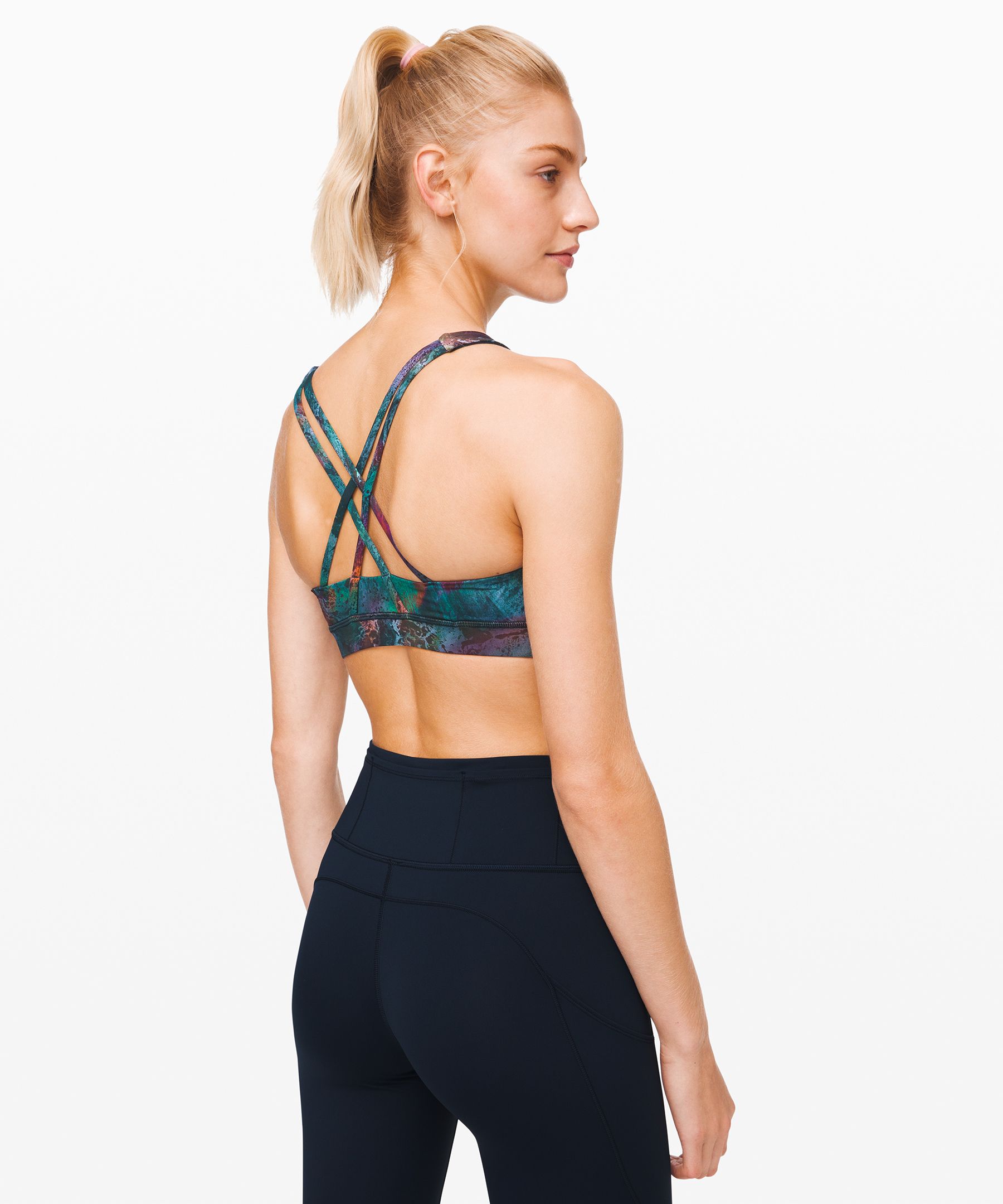 Lululemon Energy Bra High Neck *Medium Support, B/C Cup - Tidewater Teal -  lulu fanatics