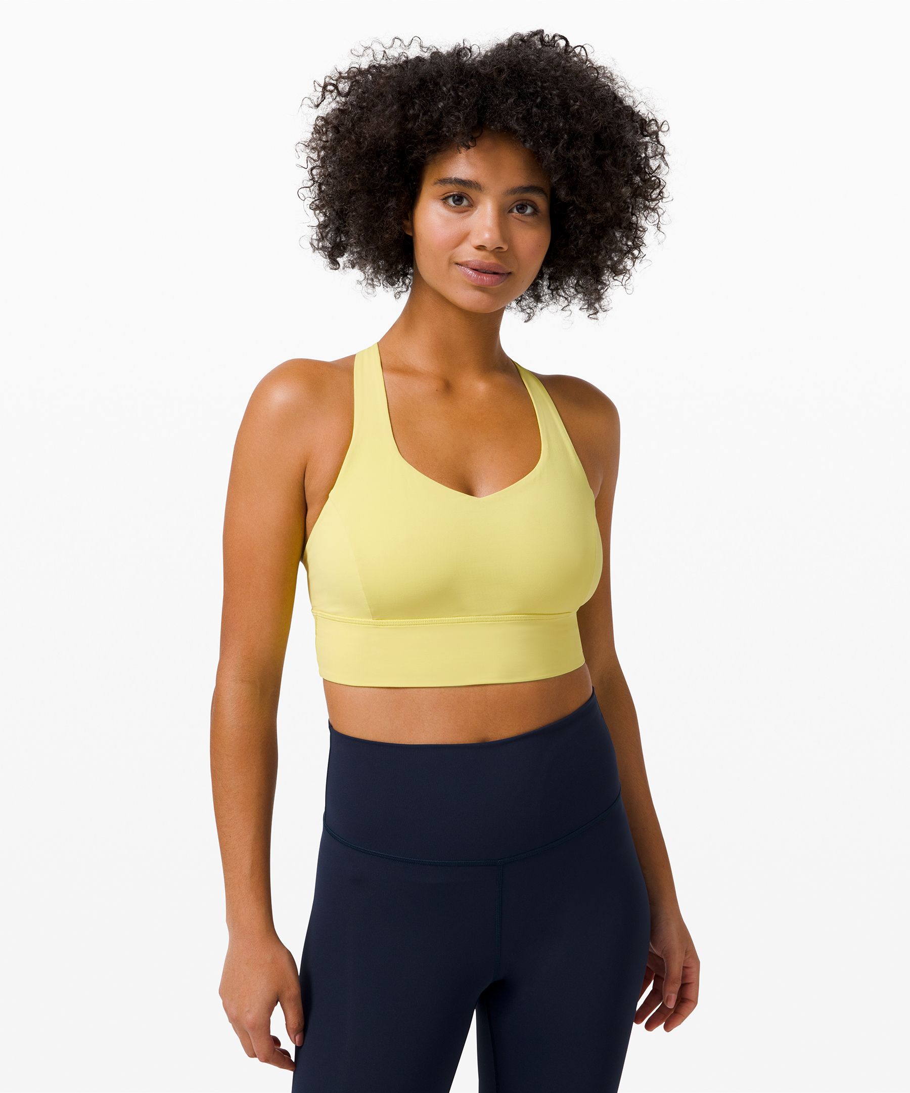 Lululemon Free To Be Serene Bra Long Line In Pink