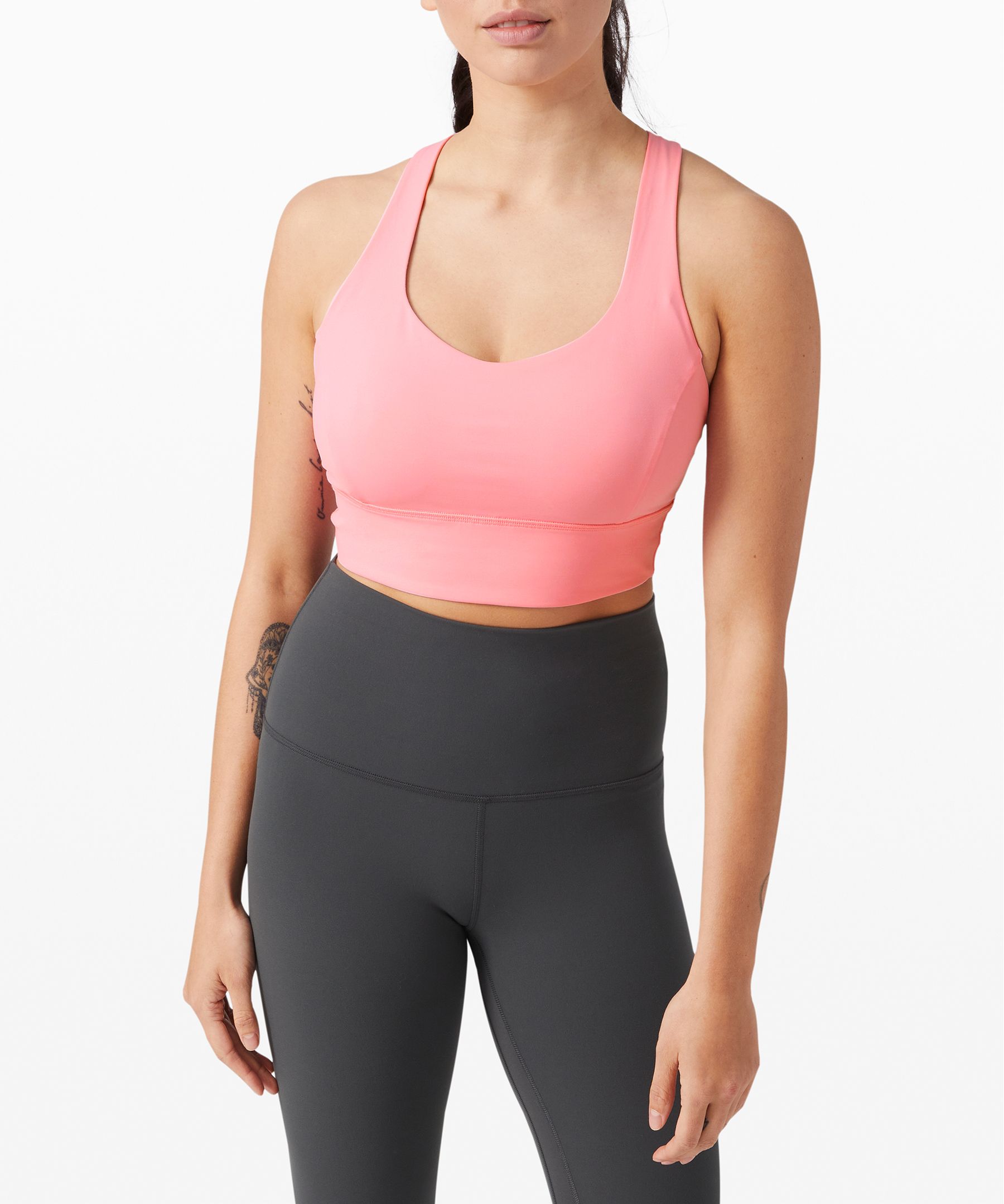 Lululemon Free To Be Serene Bra Long Line*light Support, C/d Cup (online Only) In Azalea Pink